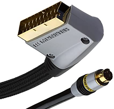 Monster Video 3 SCART to S-Video 1m Cable of the Highest Quality