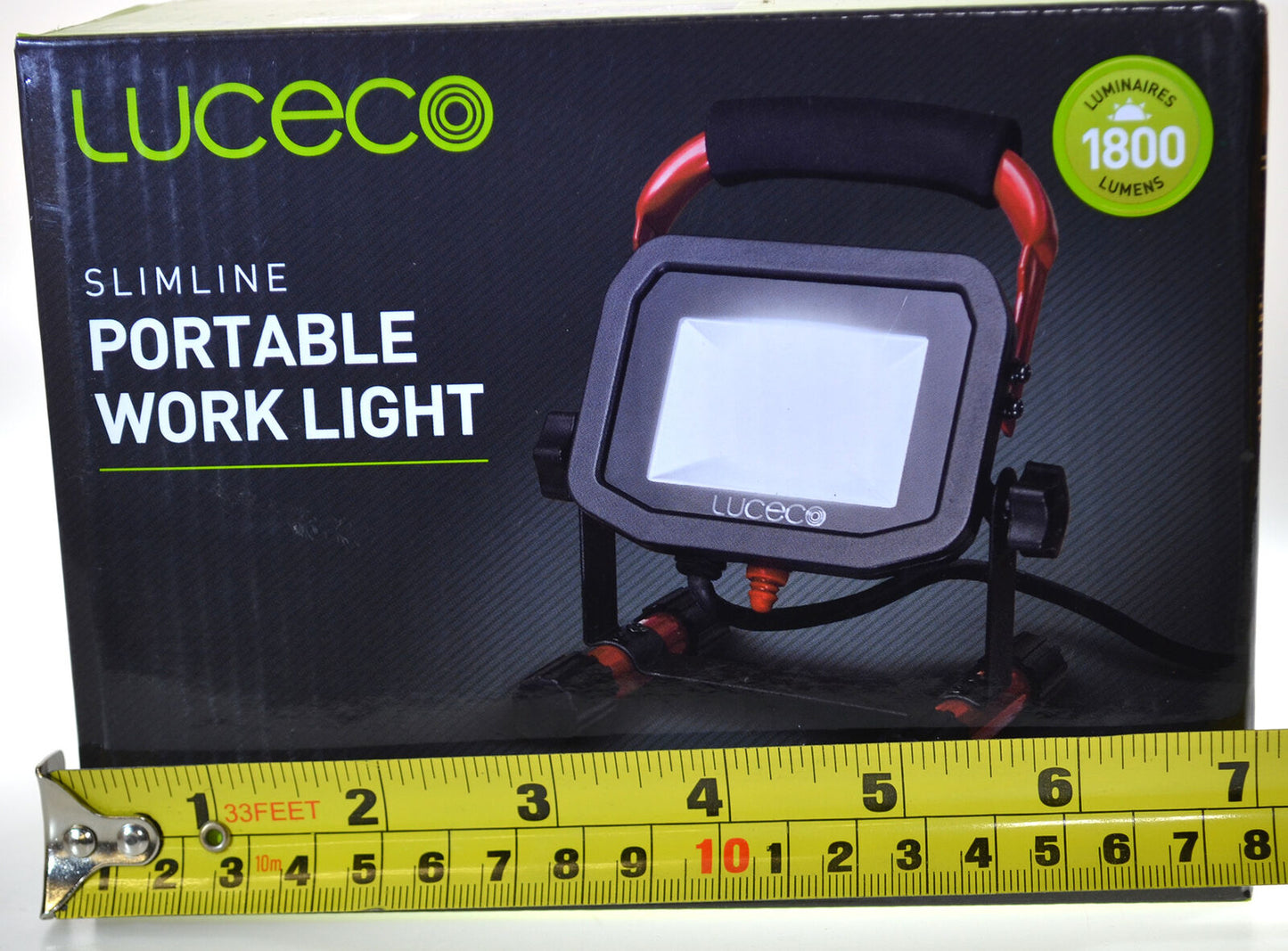 Portable Work Light 22 Watt 1800 Lumen 240v Mains Powered IP65 Luceco