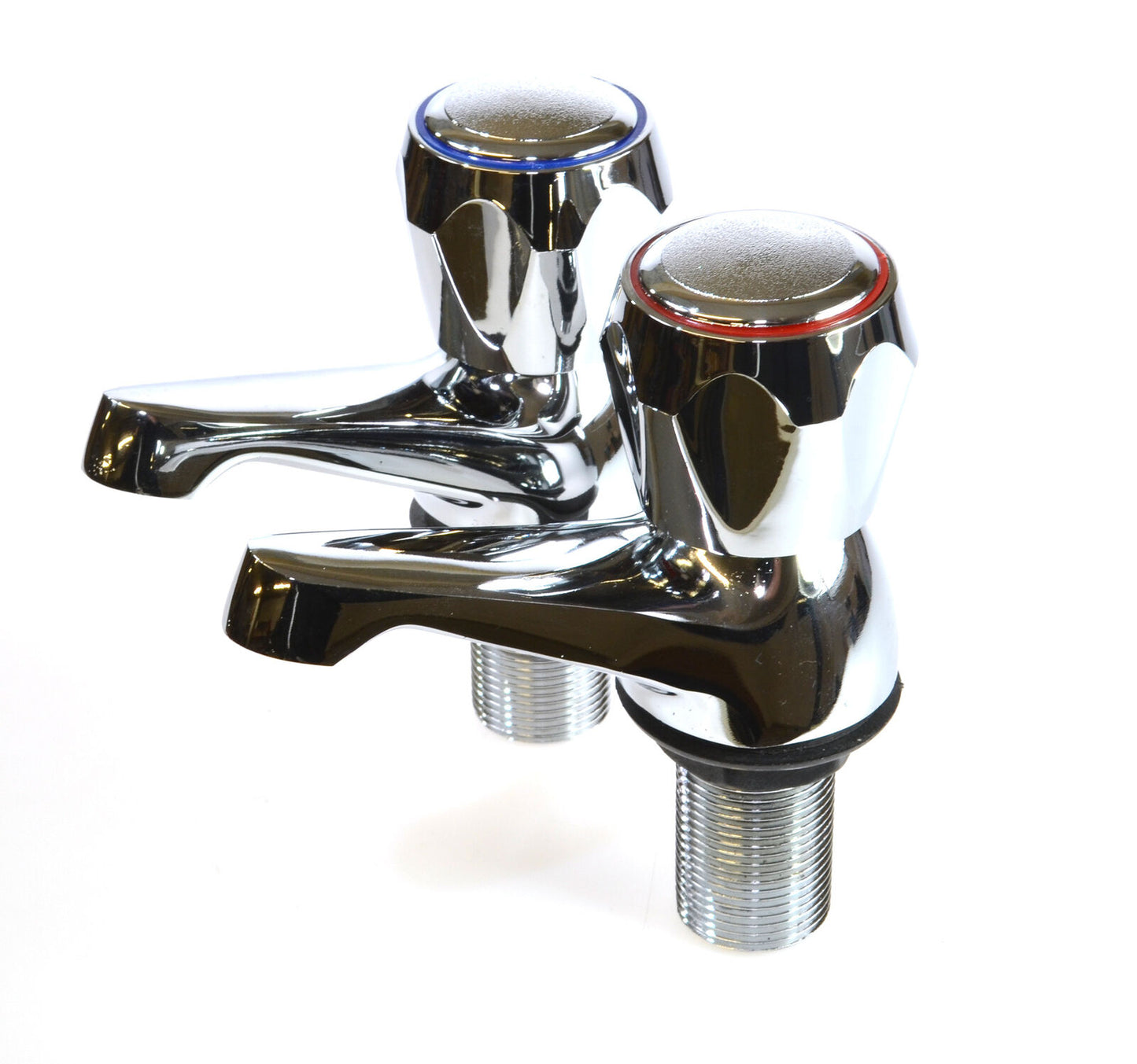 Chrome Bath Taps Hot and Cold Cassellie Rio Economic Brass Metal