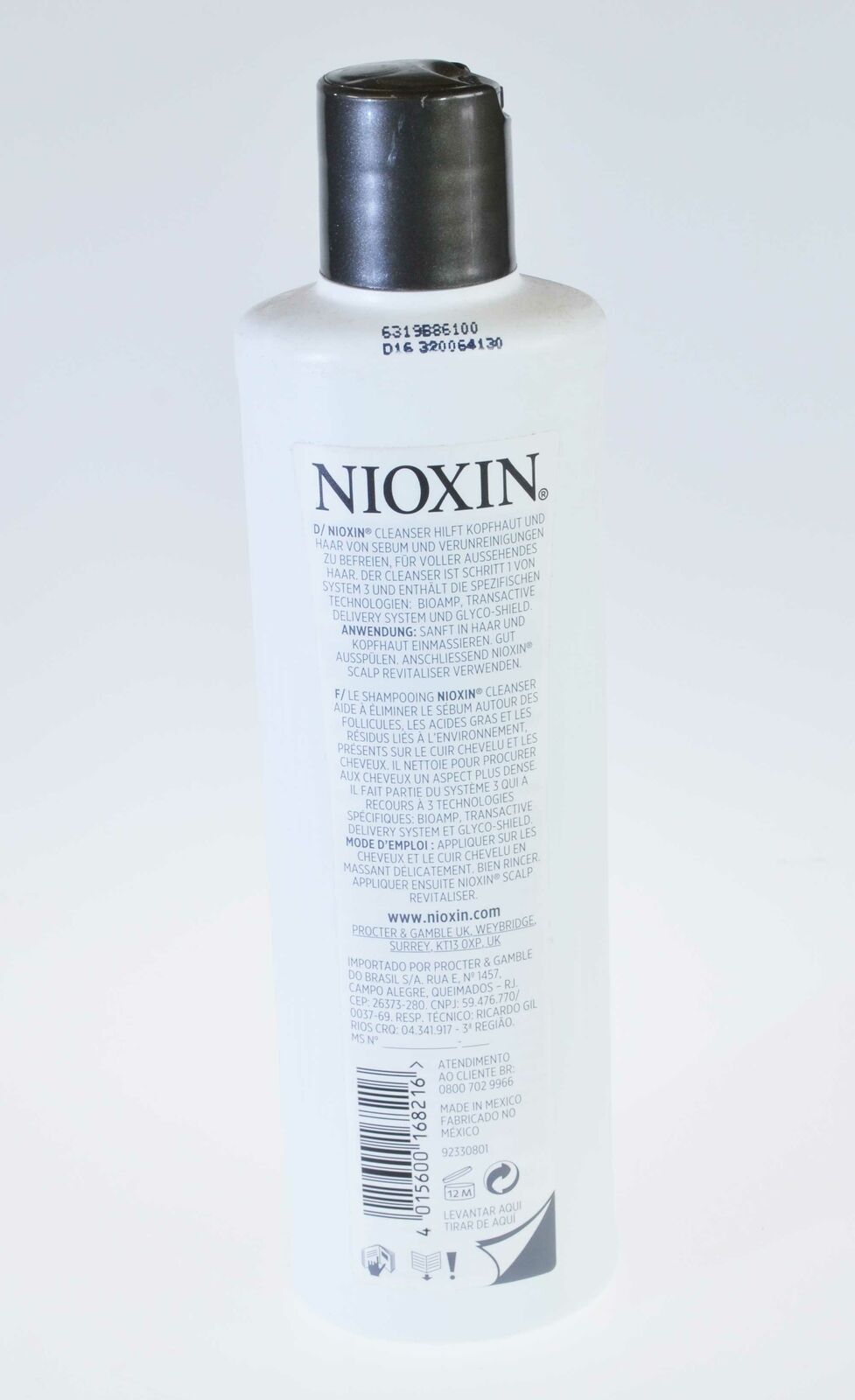 Nioxin Cleanser Shampoo System 3 300ml Pack of 1 2 or 3