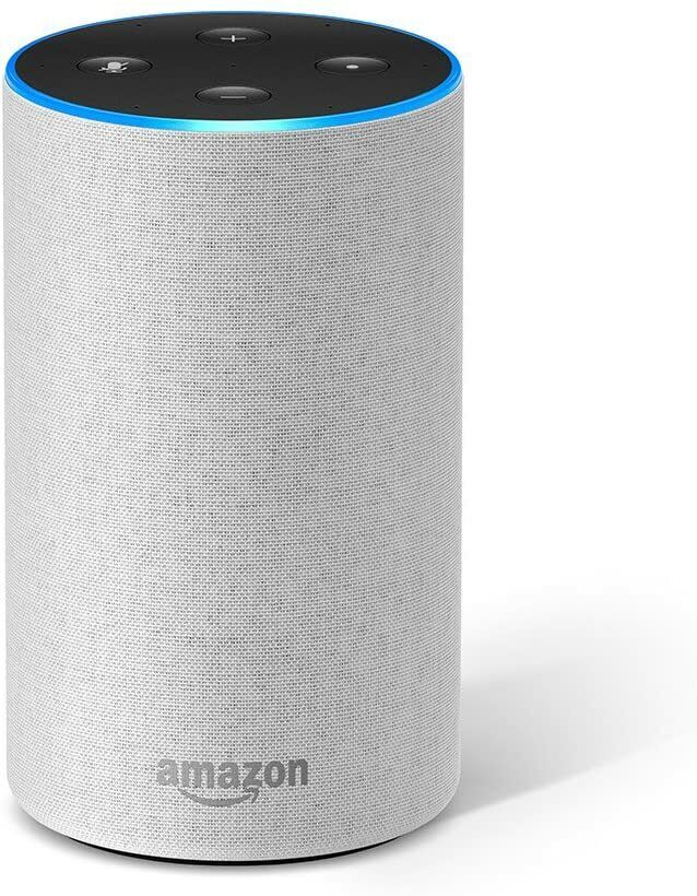 Amazon Echo  Smart Speaker 2nd Generation Sandstone  Alexa Connected Enabled