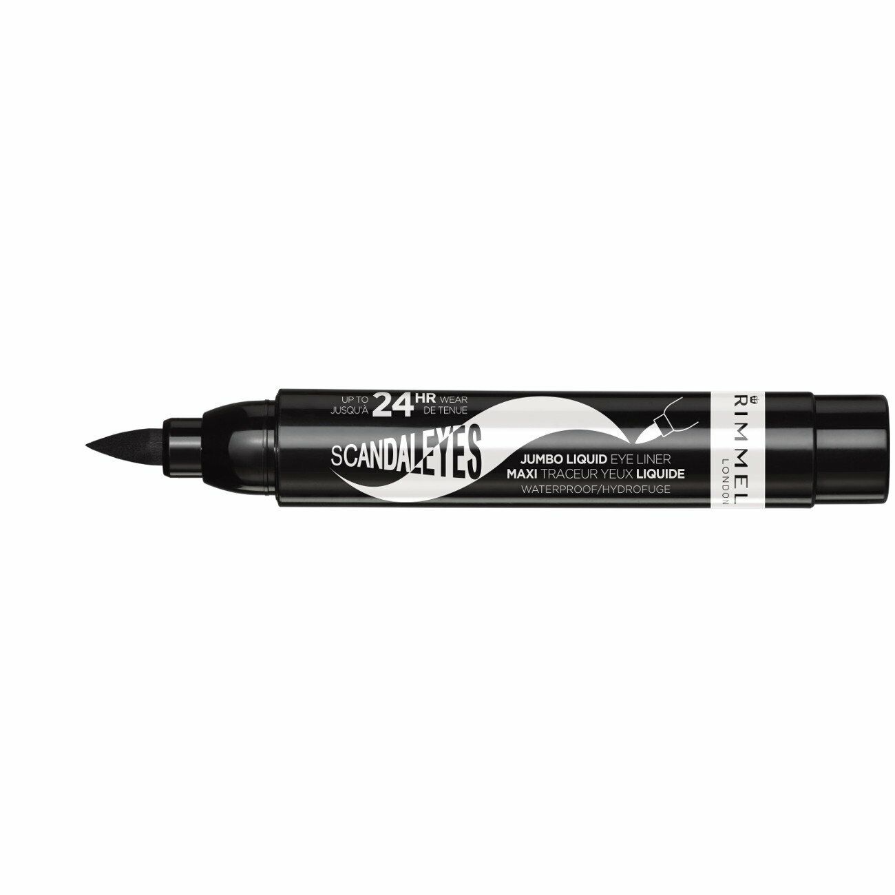 Rimmel Waterproof Liquid Eye Liner Pen Scandal Eyes Jumbo  24hr 001 Black