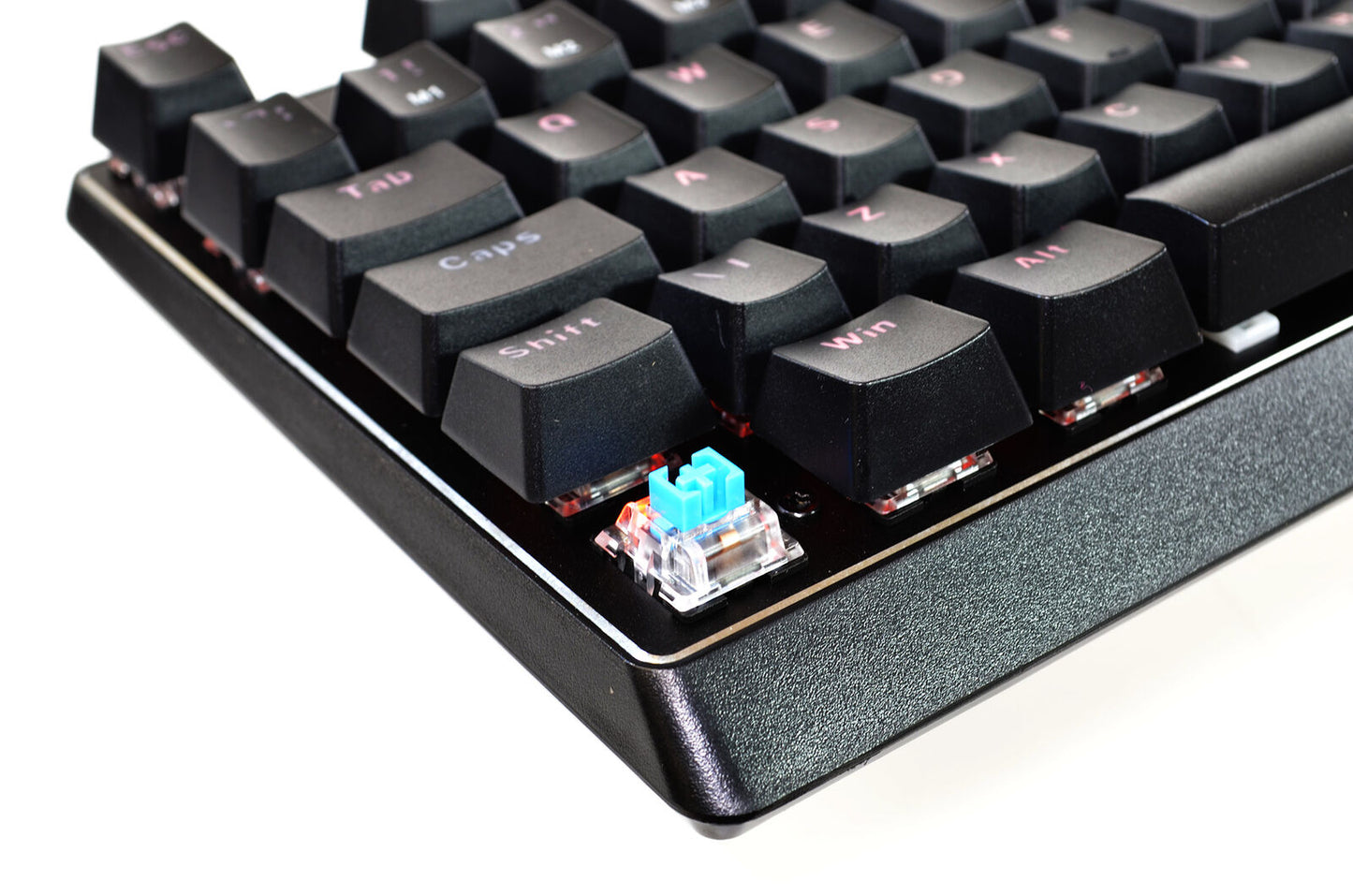 Mechanical Keyboard Wired Backlit Clicky Switches UK Layout Victsing PC320A