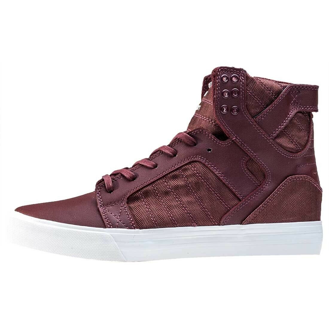 Supra Skytop Black Burgandy White Womens Trainer Shoes Skater Various Colours