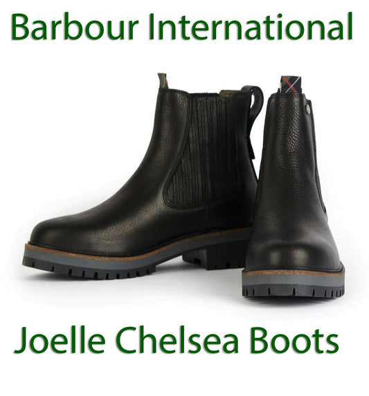 Barbour International Joelle Chelsea Boots Leather Black Ladies