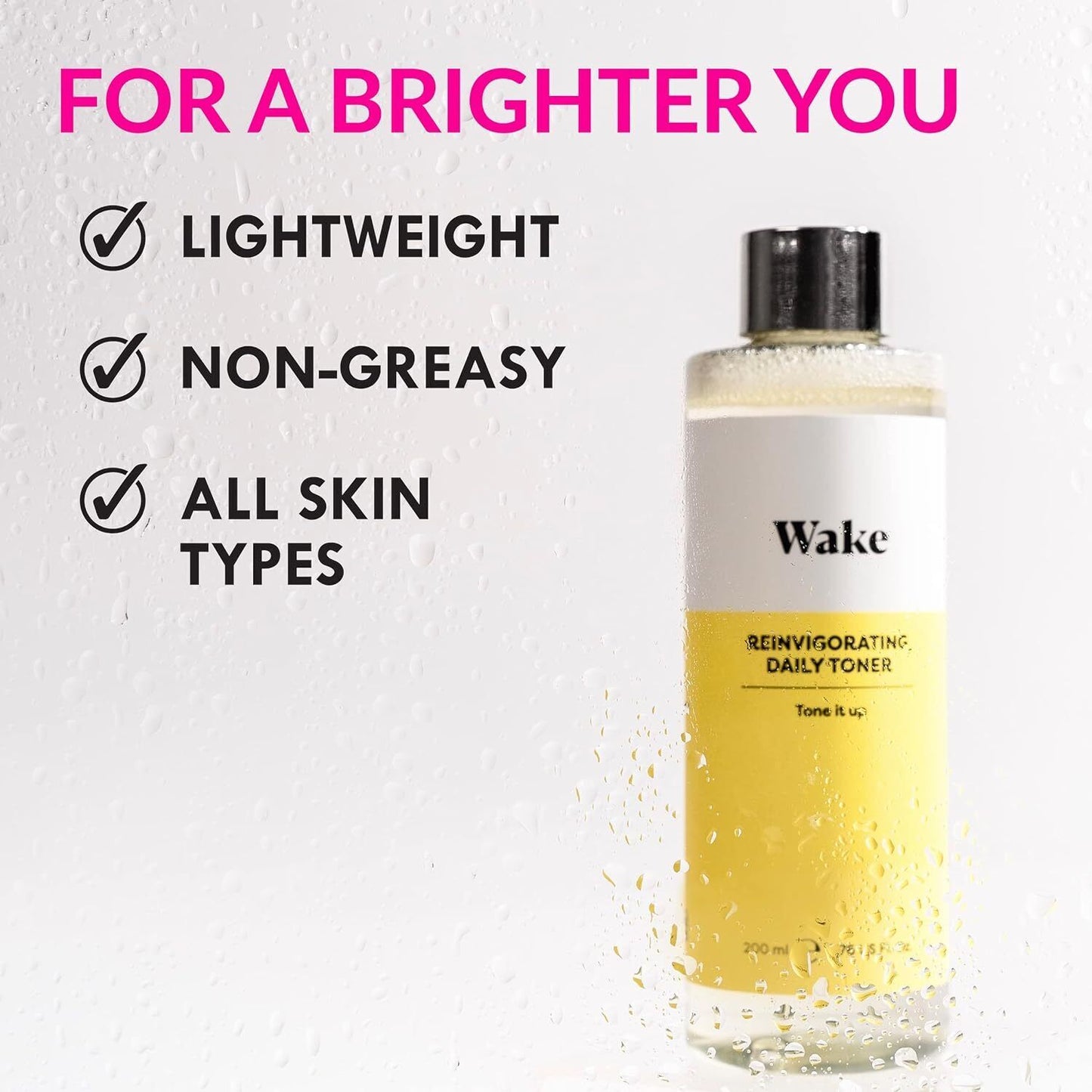 Reinvigorating Daily Toner  Face Wash Wake Skincare 50ml Tone It Up!