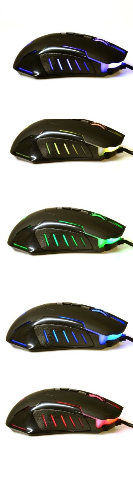 RGB LED Wired Gaming Mouse 7200dpi Programmable 8 Button Victsing T7