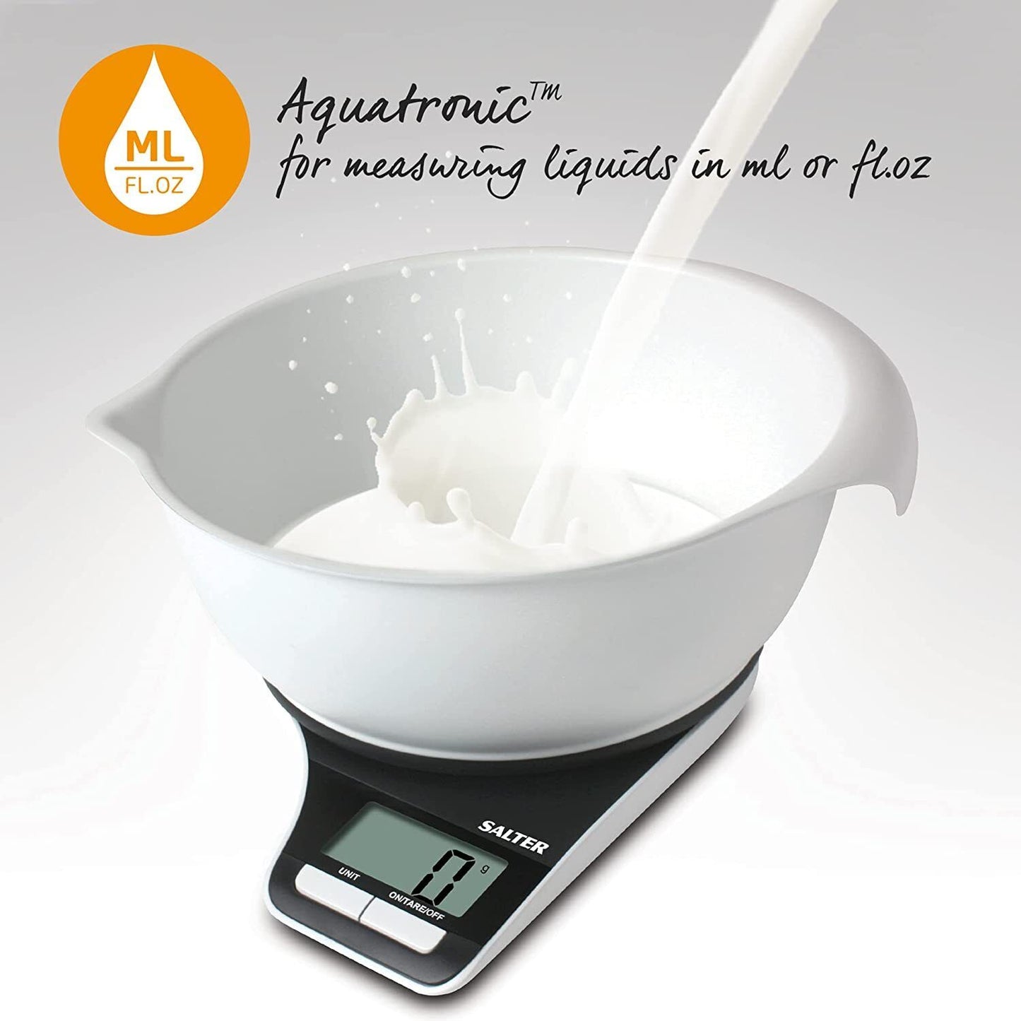 Kitchen Scales Electronic Salter 1089 5kg 1.25l Bowl Aquatronic Imp/Metric