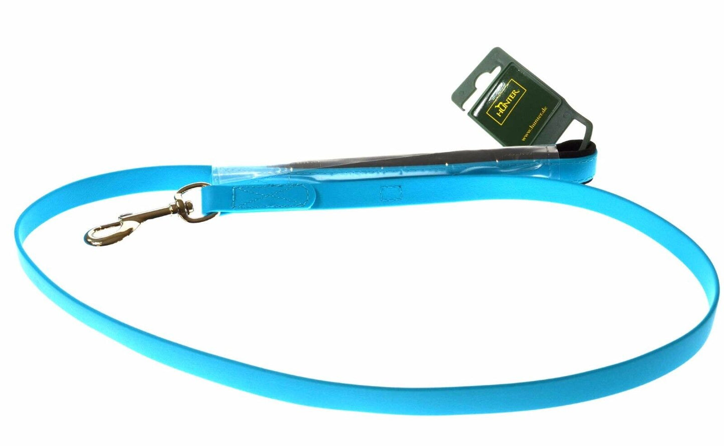 Hunter Convenience Dog Lead Leash Neon Turquoise 120cm Neoprene