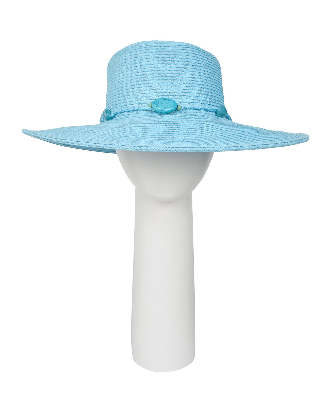 Pia Rossini Dolores Turquoise Blue Sun Hat Wide Brim Summer