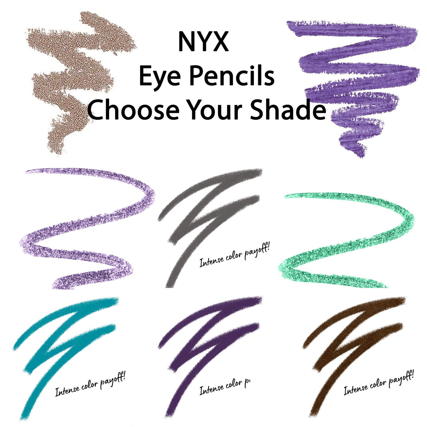 NYX Waterproof Mechanical Retractable Eye Liner Various Shades Available