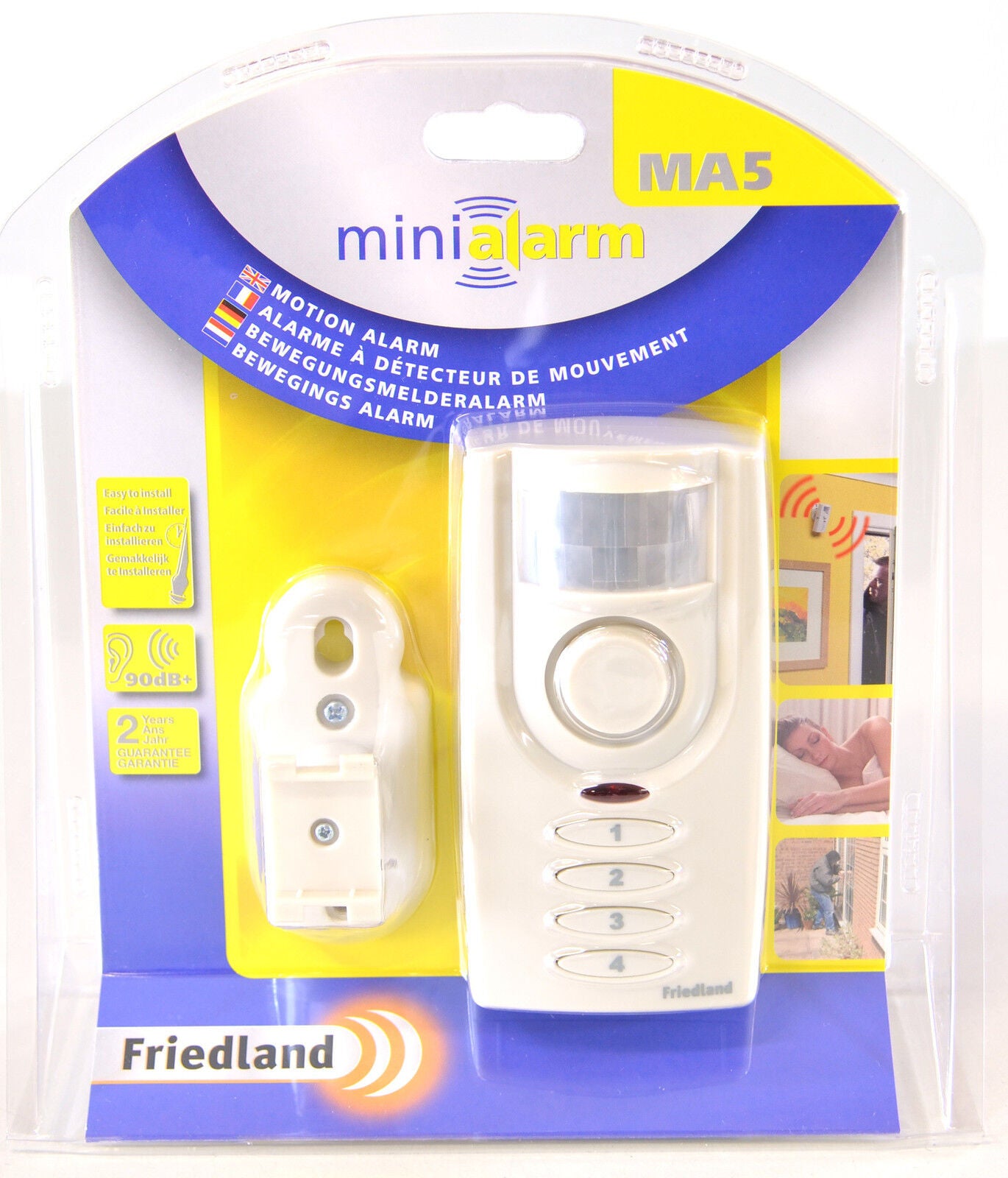 FRIEDLAND MA5 MOTION DETECTION KEYPAD OPERATED INTRUDER BURGLAR ALARM BELL CHIME