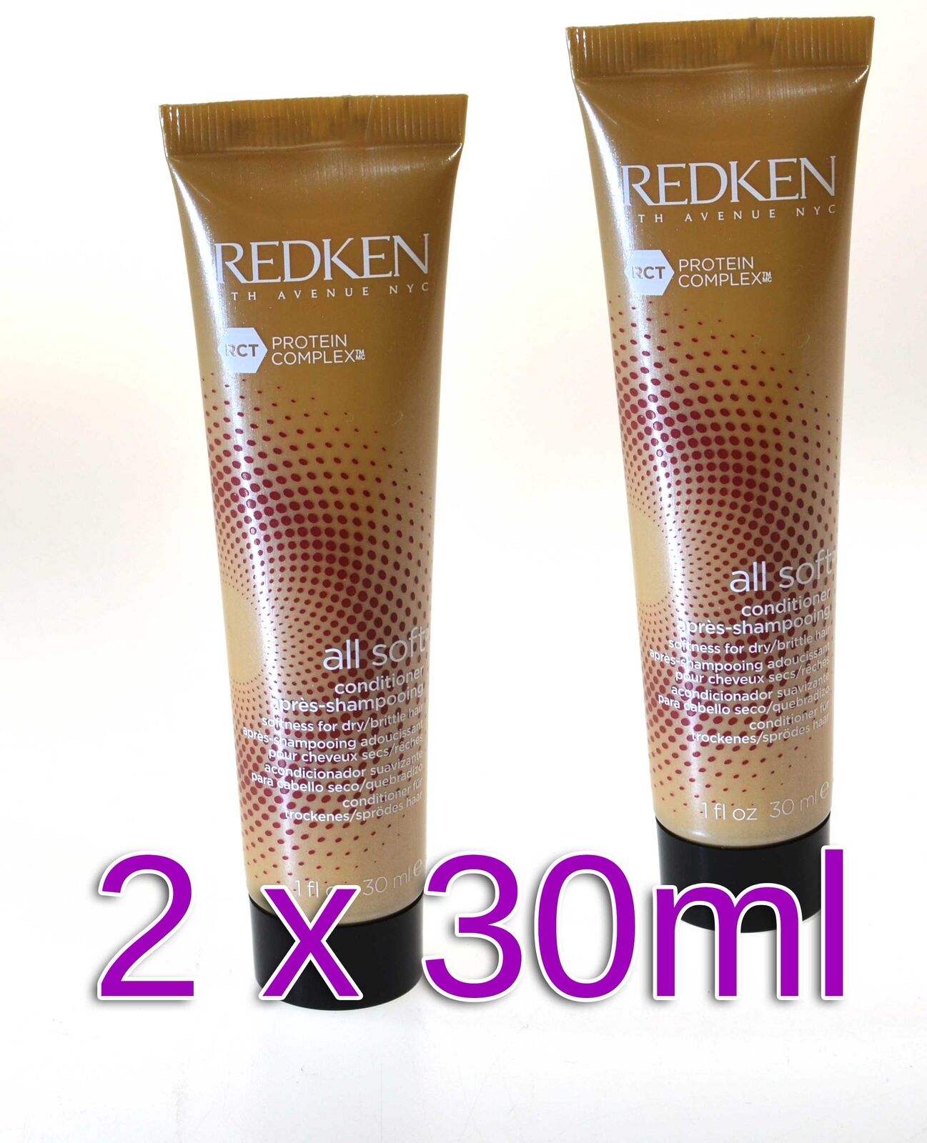 Redken All Soft Conditioner Twin Pack 2 x 30ml