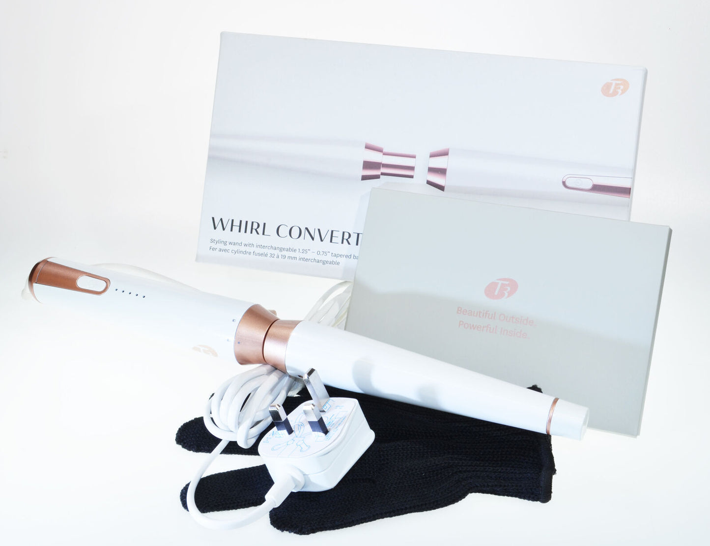 T3 Whirl Convertible Curling Tongs Wand Iron Styling Interchangeable RRP £122.00