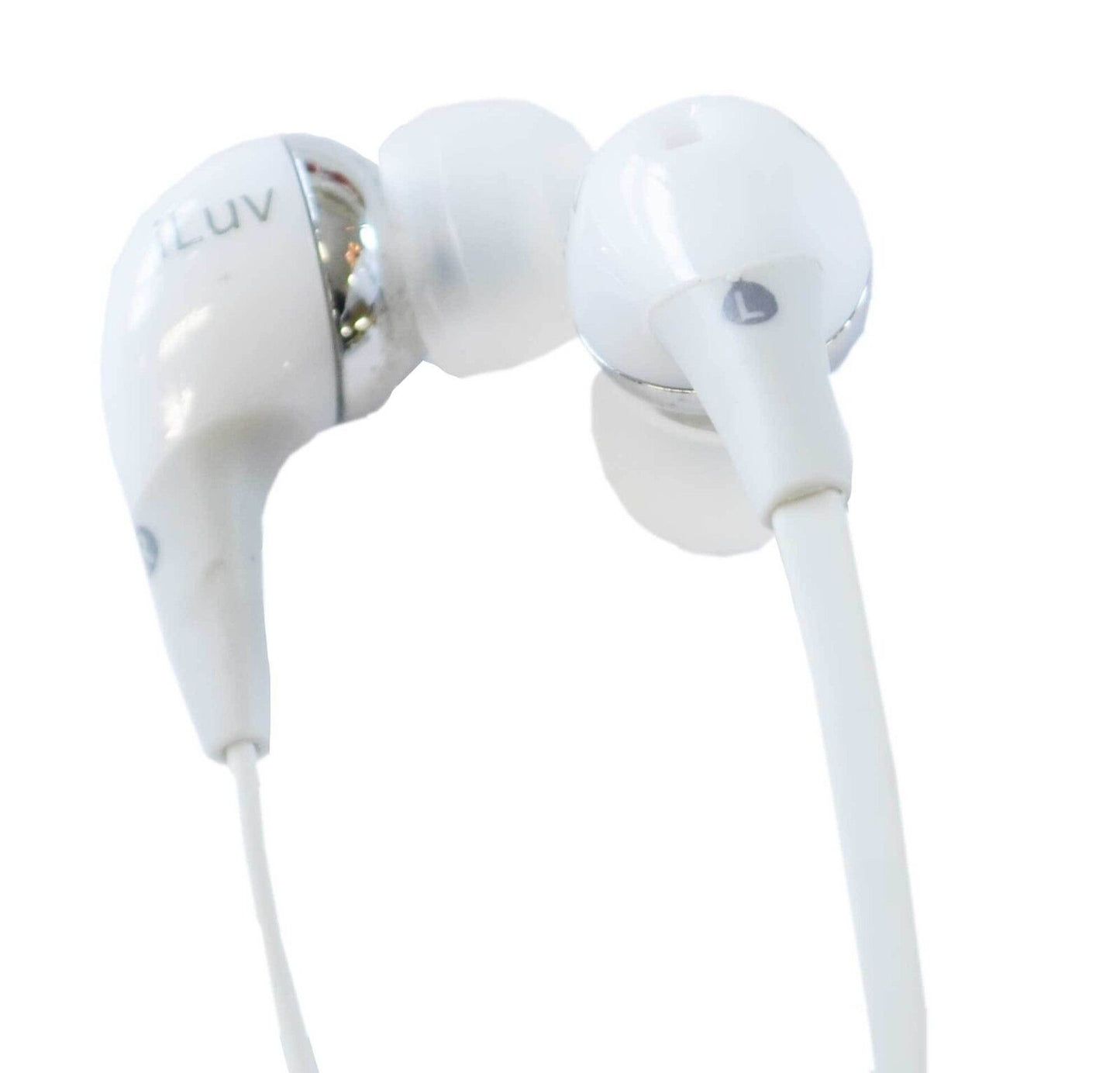 iLuv Rock On White Earphones Buds With In Line Volume Control IEP506WHT