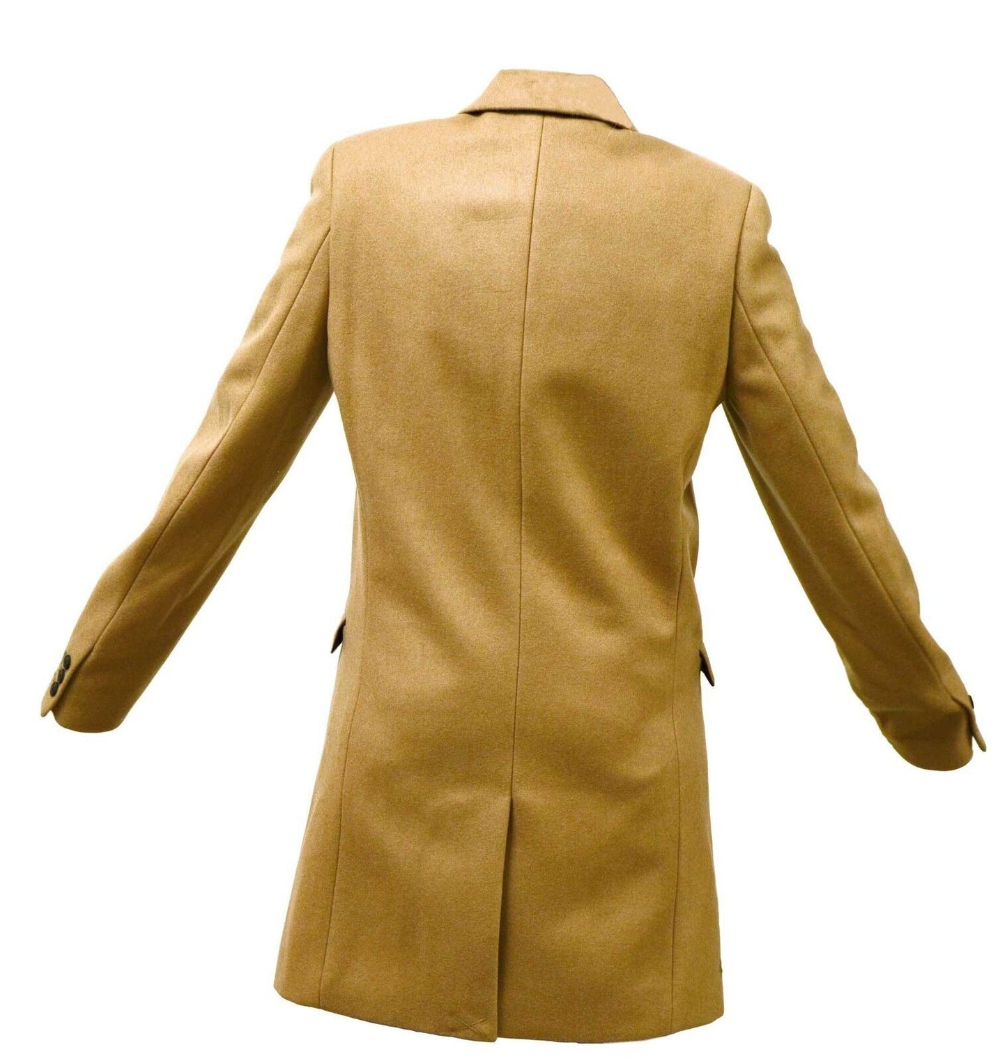 Wool Mix Camel Coat 3/4 Length Winter Warm Burton Tailoring