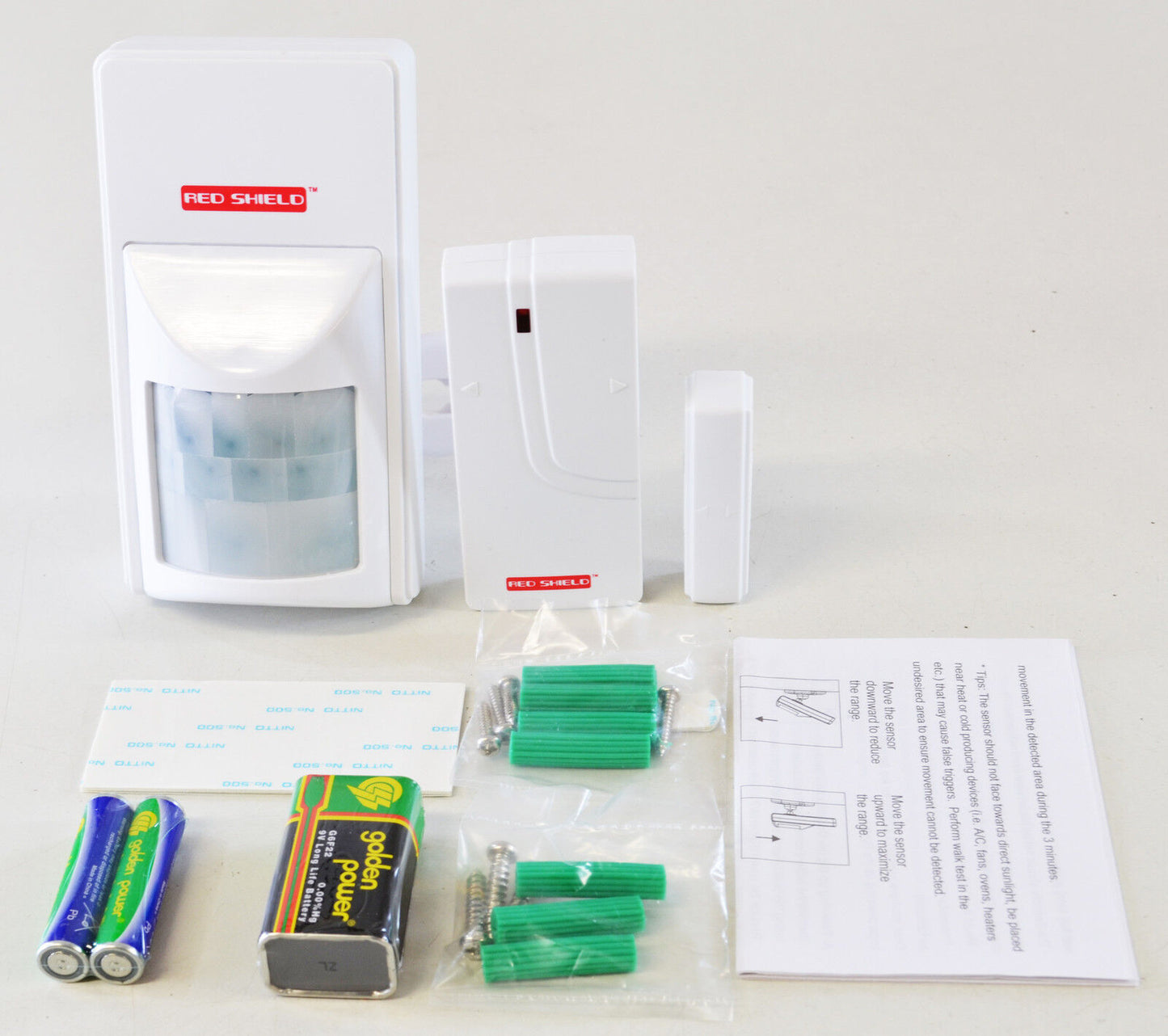 Red Shield Wireless Alarm Accessory Pack PIR Door Sensor 868 MHz