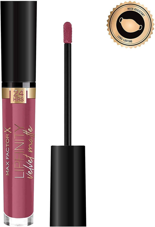 Max Factor Lipfinity Velvet Matte Lipstick Nude Pink Merlot Creme 4 Shades