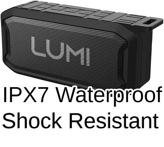 Waterproof Bluetooth Speaker 5 Watt Aux SD Slot  USB Playback Lumi Wireless