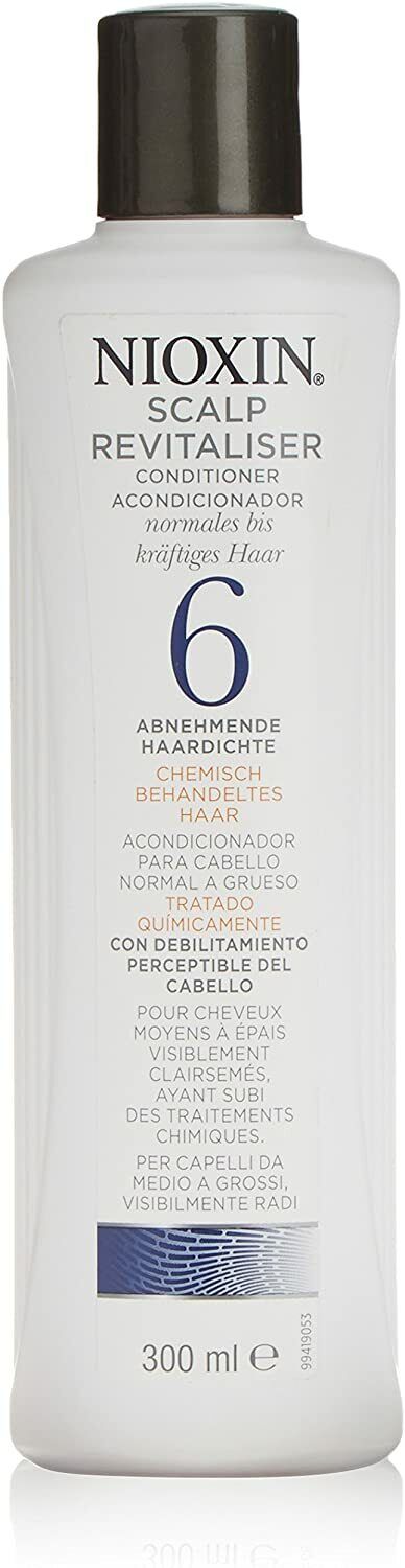 Nioxin System 6 Scalp Revitaliser Conditioner 300ml Pack of 1 2 or 3