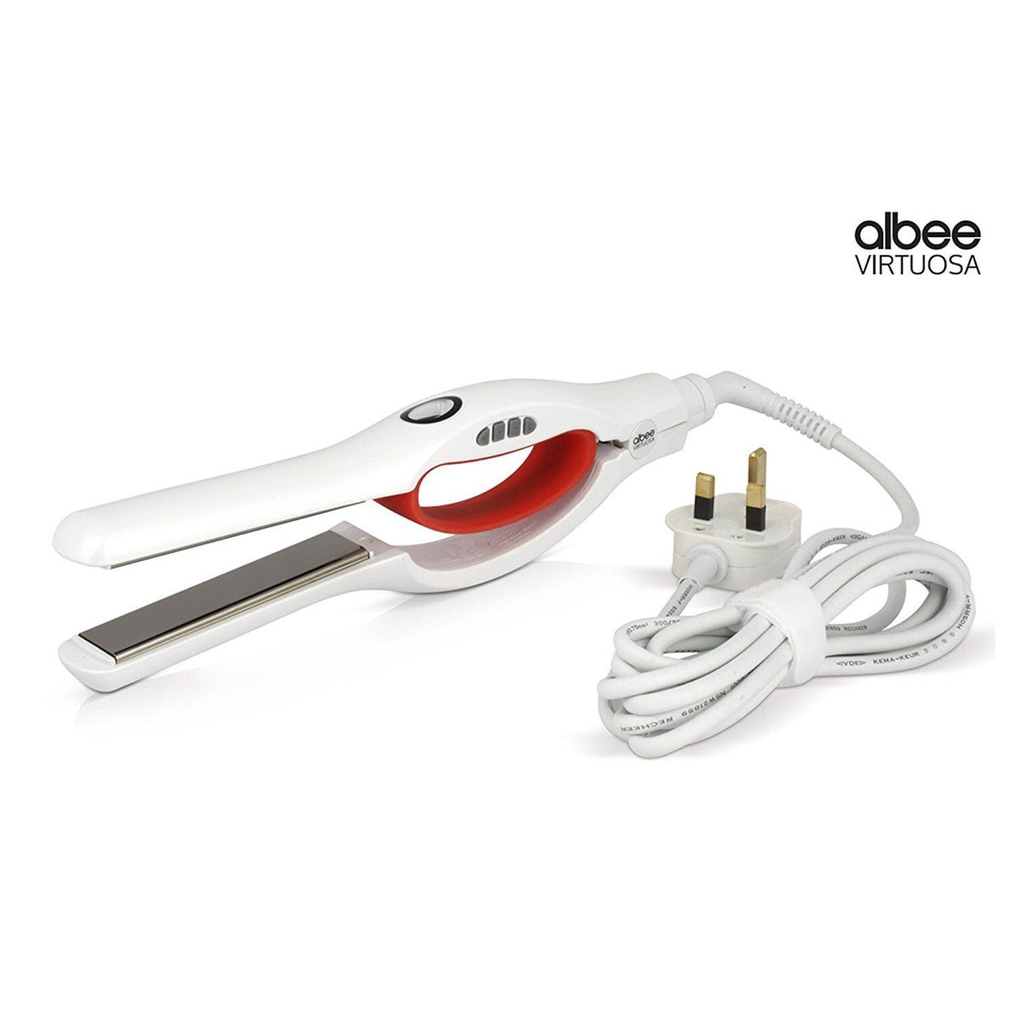 Albee Virtuosa ProStyler Digital Ergonomic Hair Straightener Titanium Auto Off