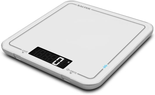 Salter Cook Bluetooth Connected Kitchen Scale and App 1193 WHDR White