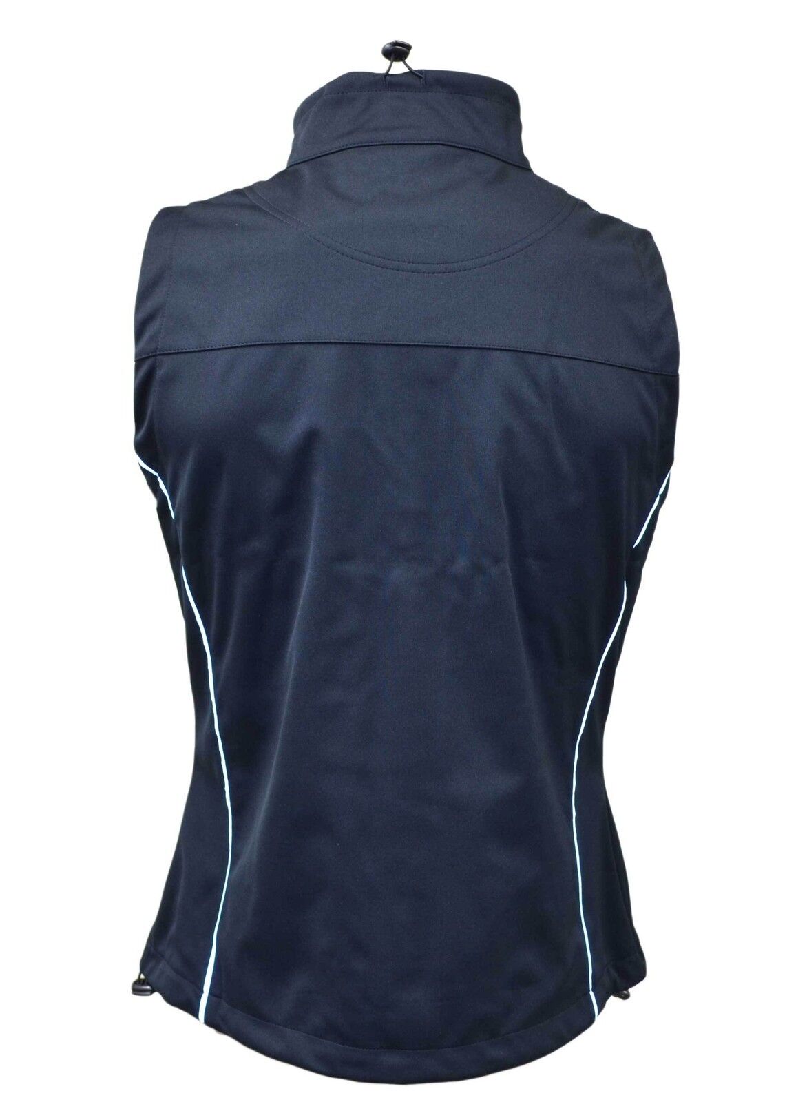 US Basic Cromwell Ladies Soft Shell Body Warmer Gilet Navy  Reflective Strips