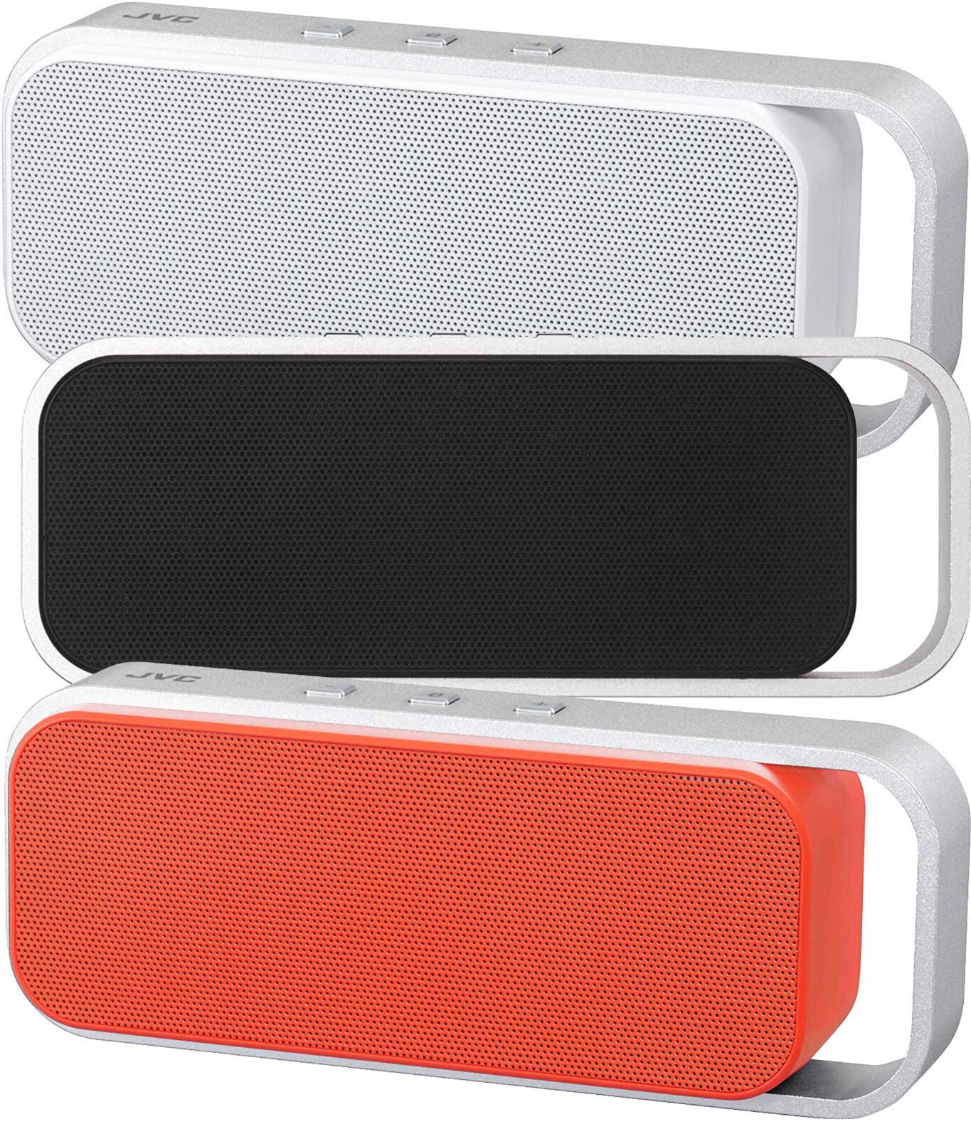 JVC SP-ABT1 Wireless Bluetooth Speaker Black White Orange