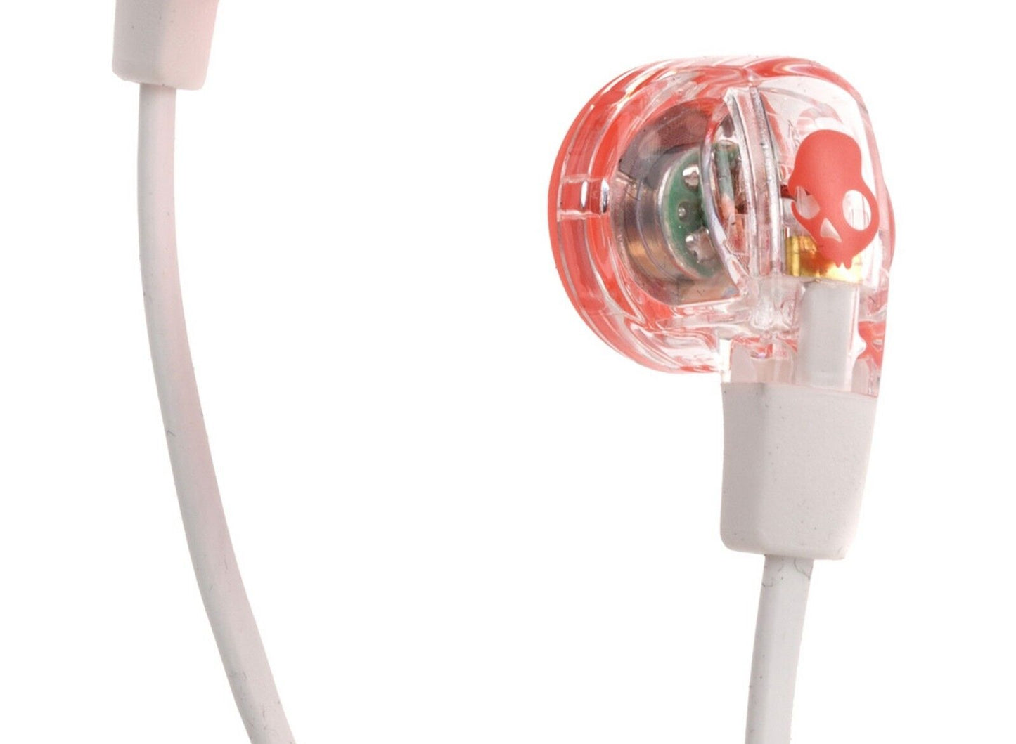 Skullcandy Dime Womens In Ear Headphones with Mic Mash-Up/Clear/Coral