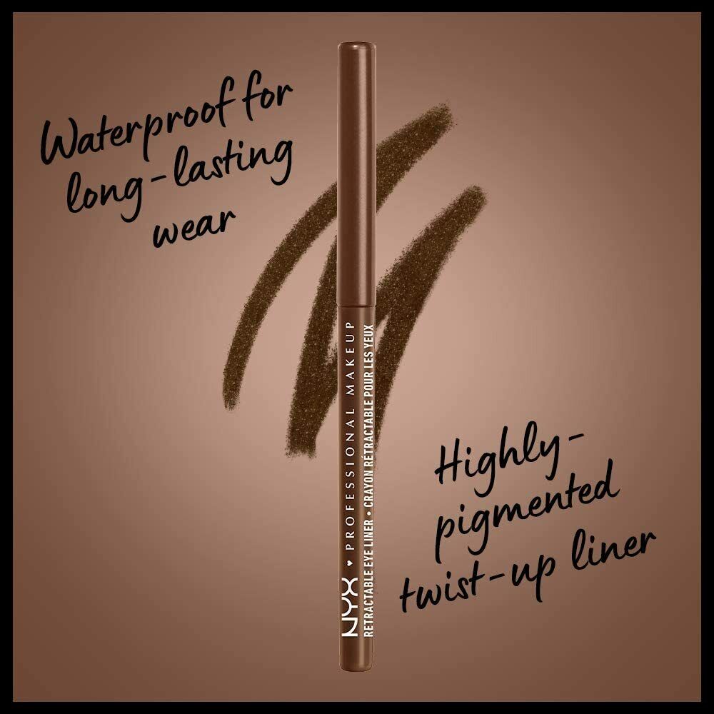 NYX Waterproof Mechanical Retractable Eye Liner Various Shades Available