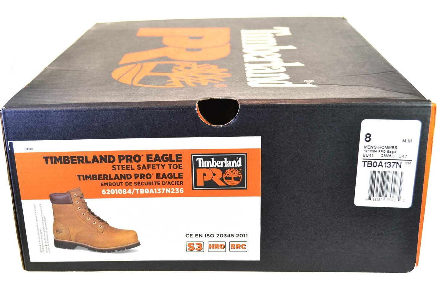 Classic Timberland Pro Eagle S3 Mens Leather Safety Work Boots Brown