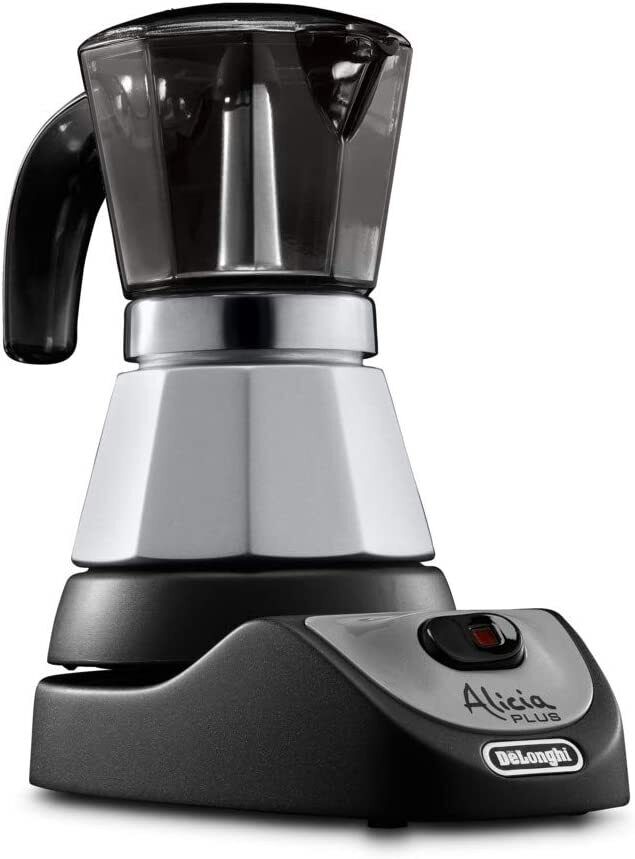 DeLonghi Alicia Plus Moka 2-4 Cup Espresso Coffee Maker No Filters No Pods