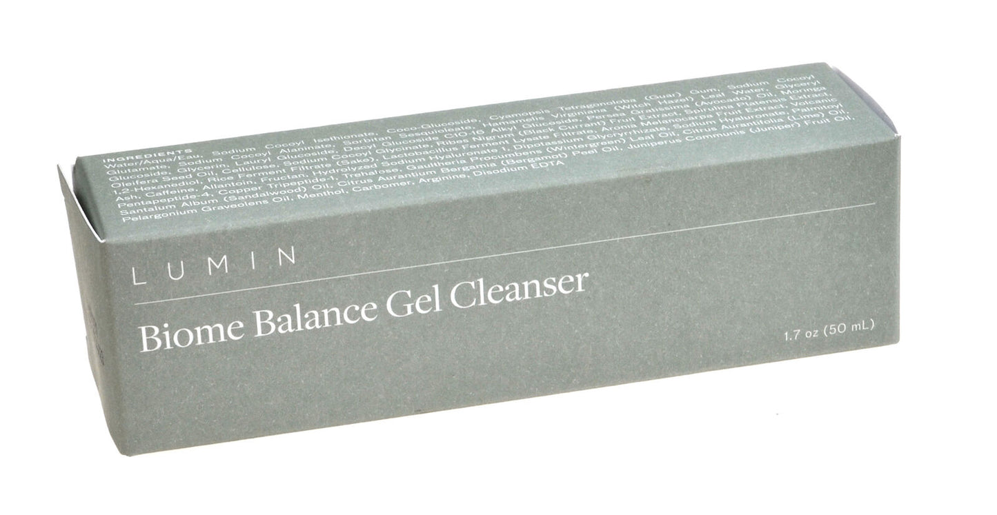 Lumin Biome Balance Gel Cleanser 50m Healthier Complexion Promotes Good Bacteria