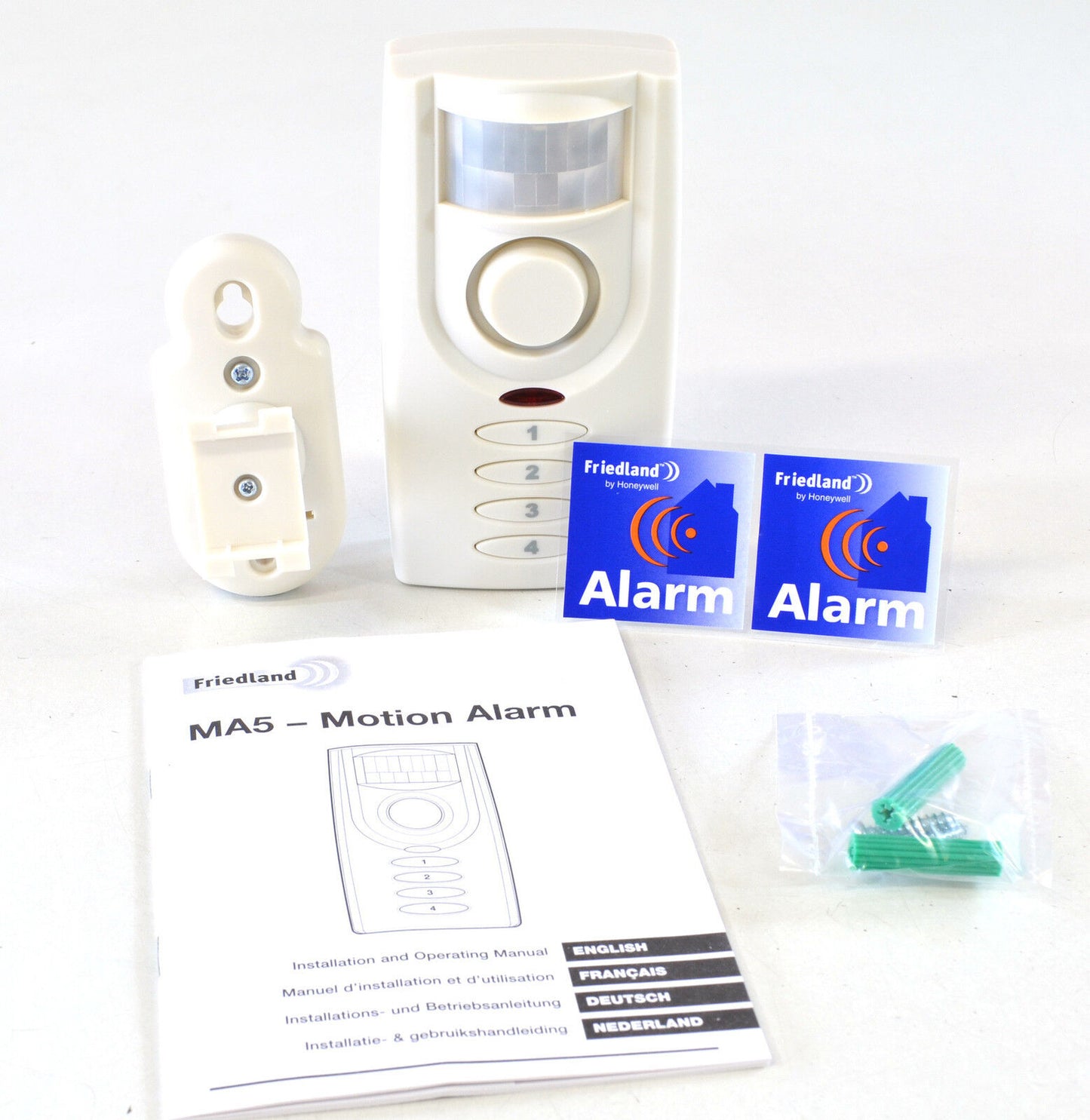 FRIEDLAND MA5 MOTION DETECTION KEYPAD OPERATED INTRUDER BURGLAR ALARM BELL CHIME