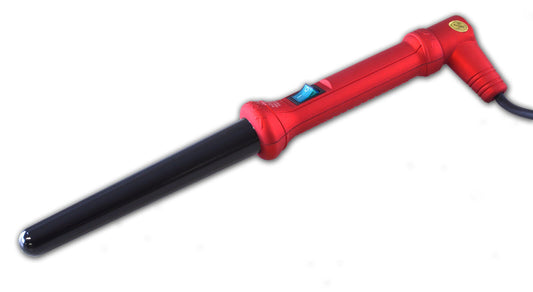YOGI  PROFESSIONAL SOFT TOUCH RED CONICAL HAIR STYLING WAND + GLOVE