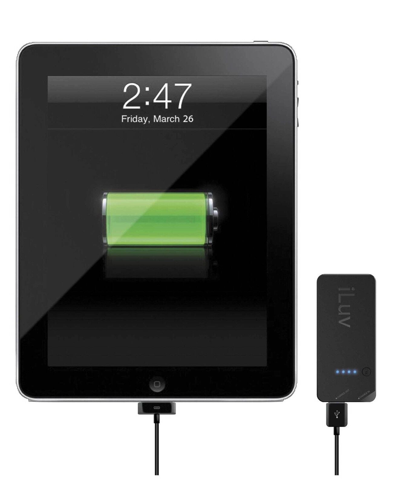 iLuv Mini Portable USB Rechargeable Battery Kit for Apple and Android Products