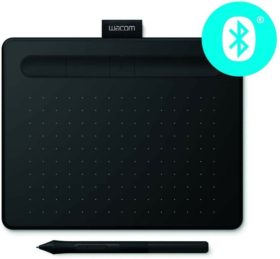 Wacom Intuos GraphicsTablet Small Medium Wired Bluetooth Wacom Refurbished