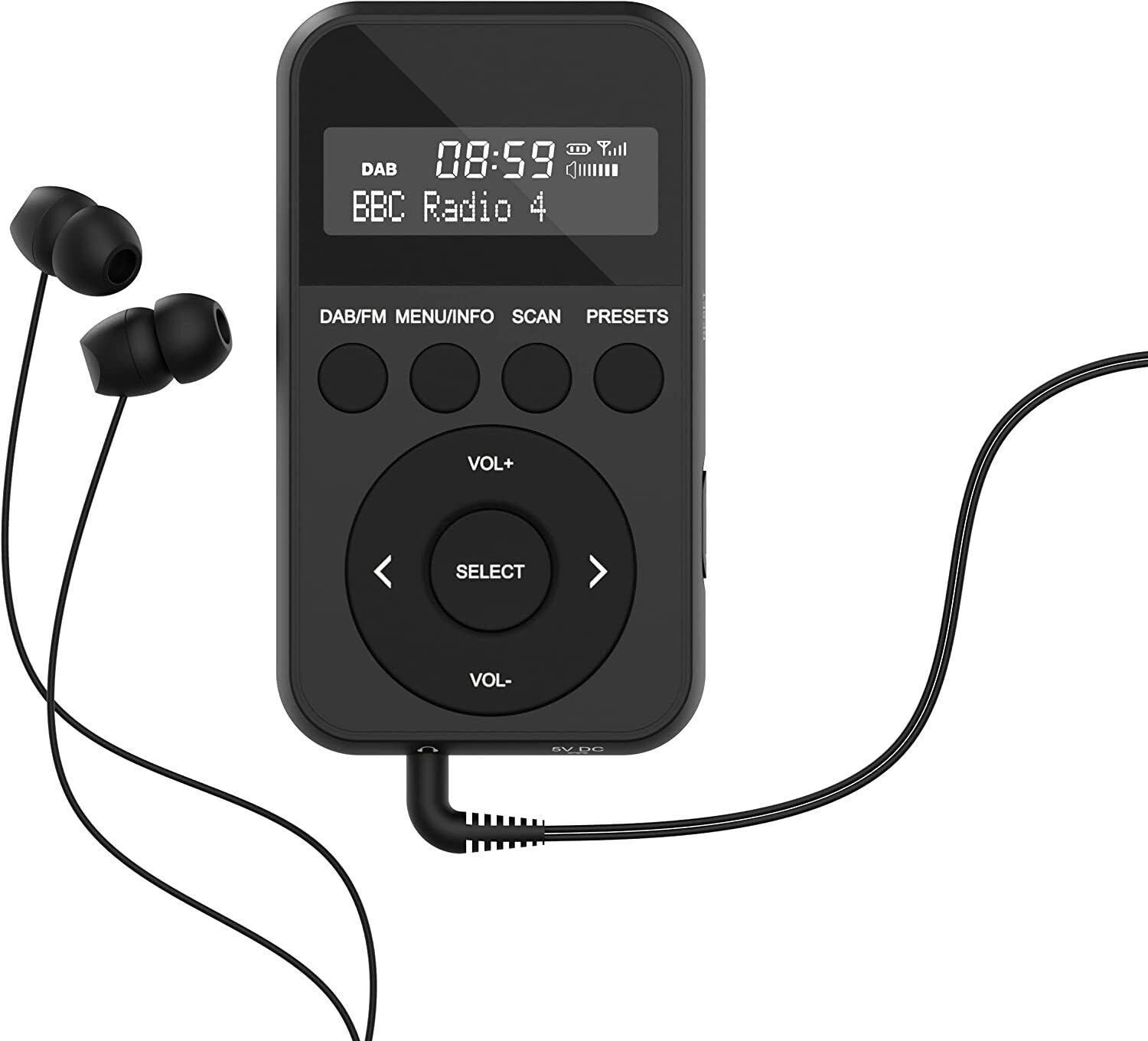 DAB+ FM Pocket Portable Mobile Radio Majority Petersfield Go 2 USB Rec ...