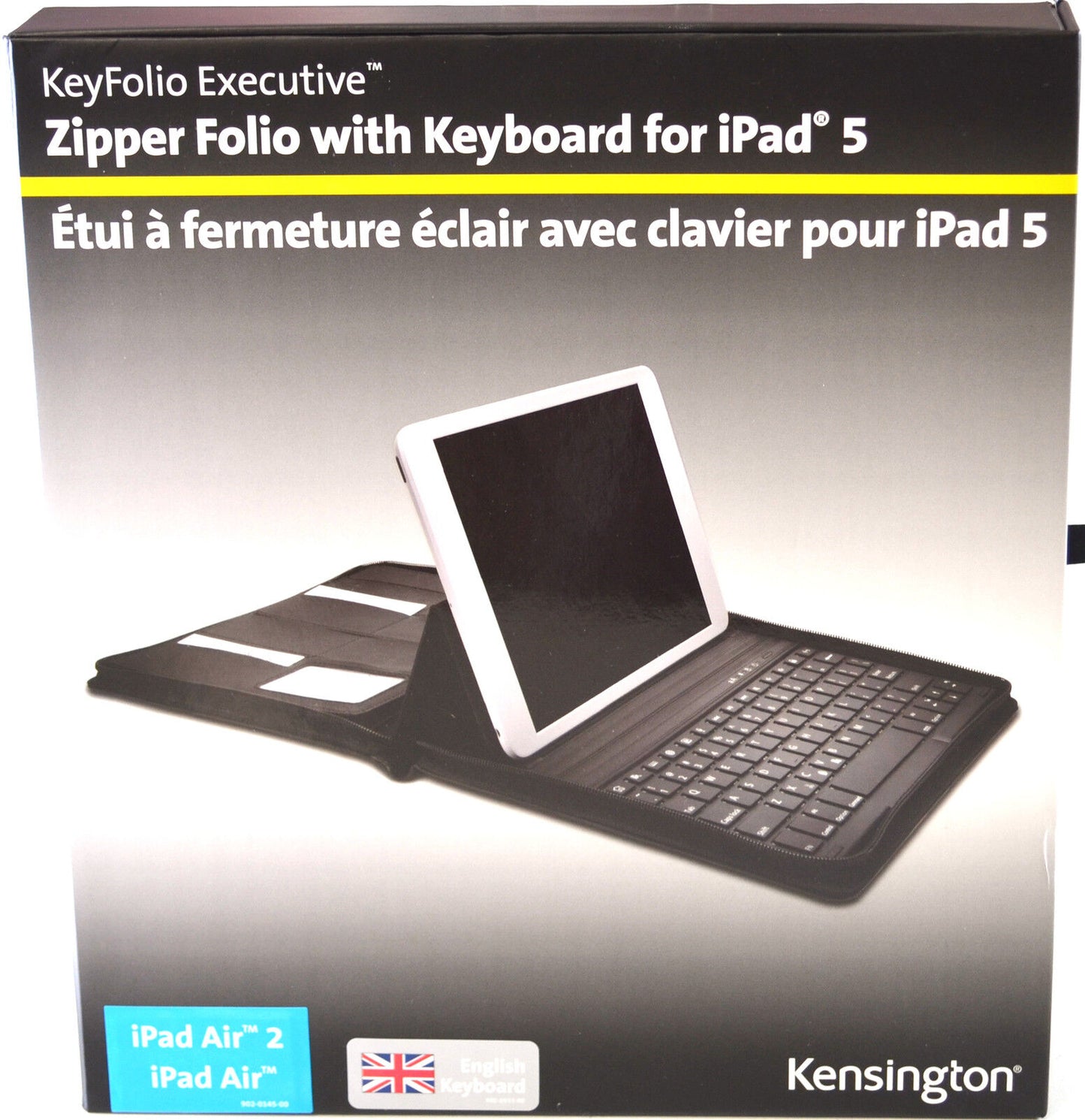 Kensington KeyFolio Premium Case iPad Air 2 Bluetooth Keyboard UK Layout K9007UK