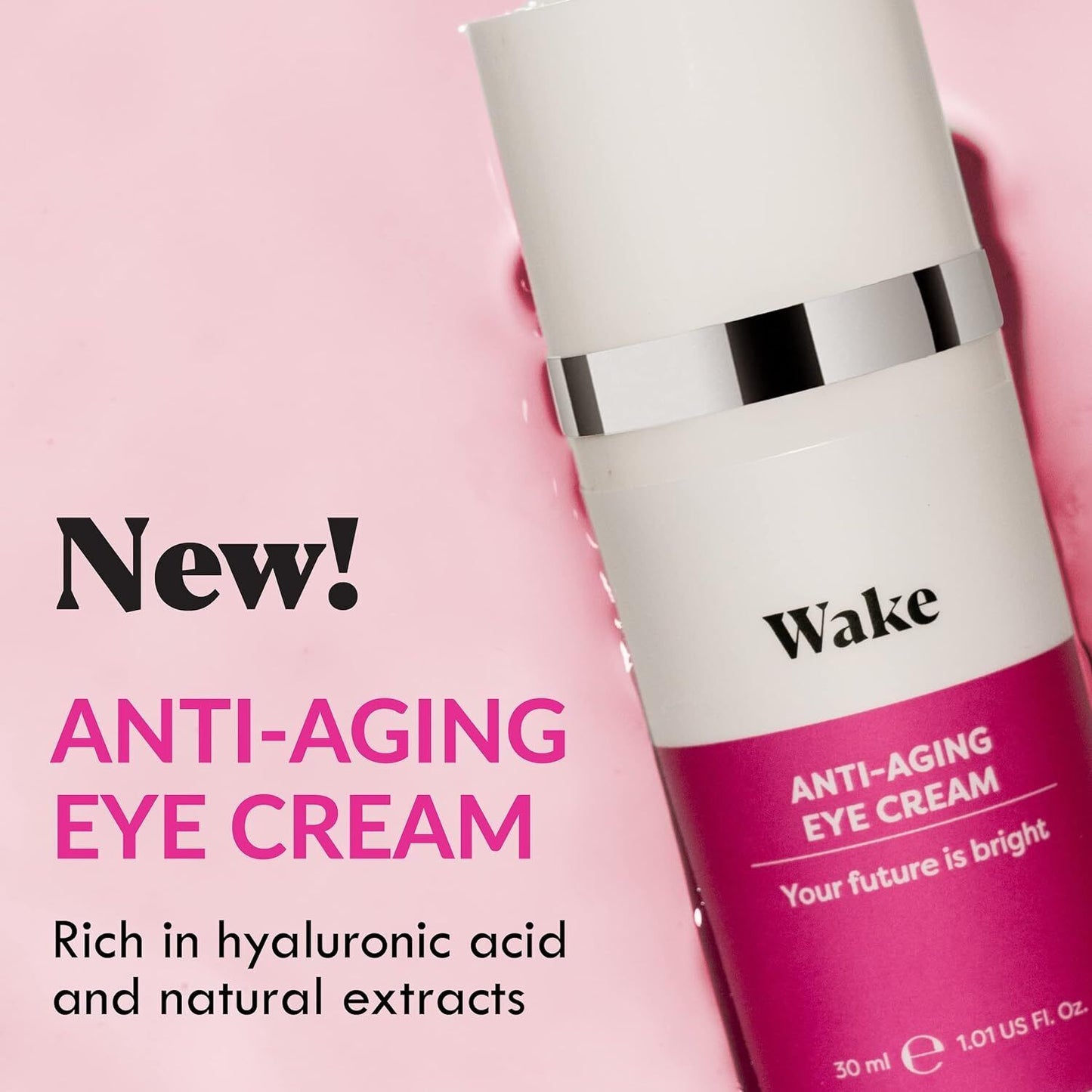 Anti-Aging Eye Cream 30ml Wake Skincare  Dark Circles Puffy Wrinkles Lines