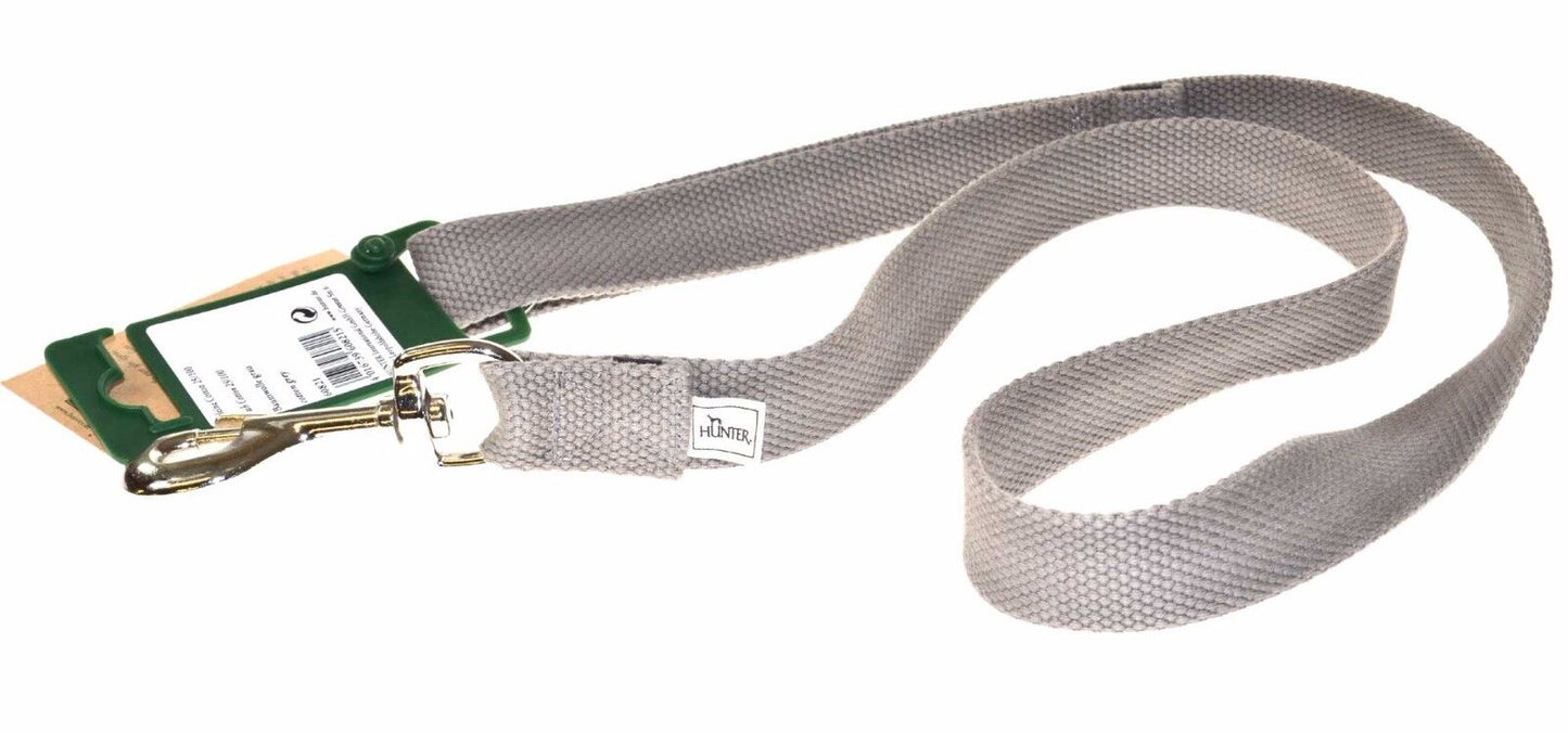 Hunter Cotton Dog Leash Lead Sand Brown Grey