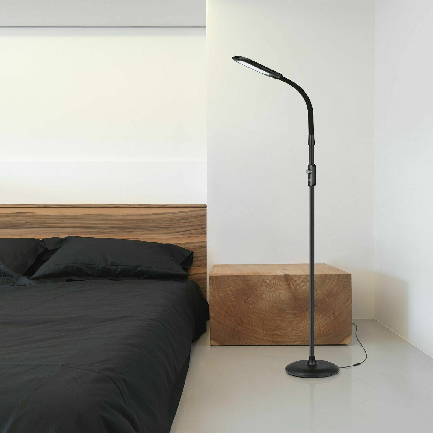 LED Floor Lamp Adjustable 3 Colour Dimmable Super Bright 14 Watt