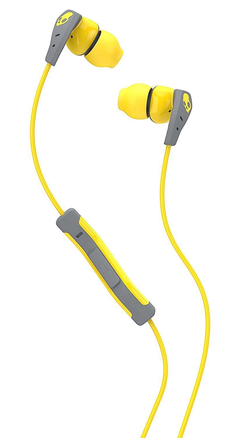 Skullcandy Method In-Ear Headphones with In-Line Mic Yellow/Grey