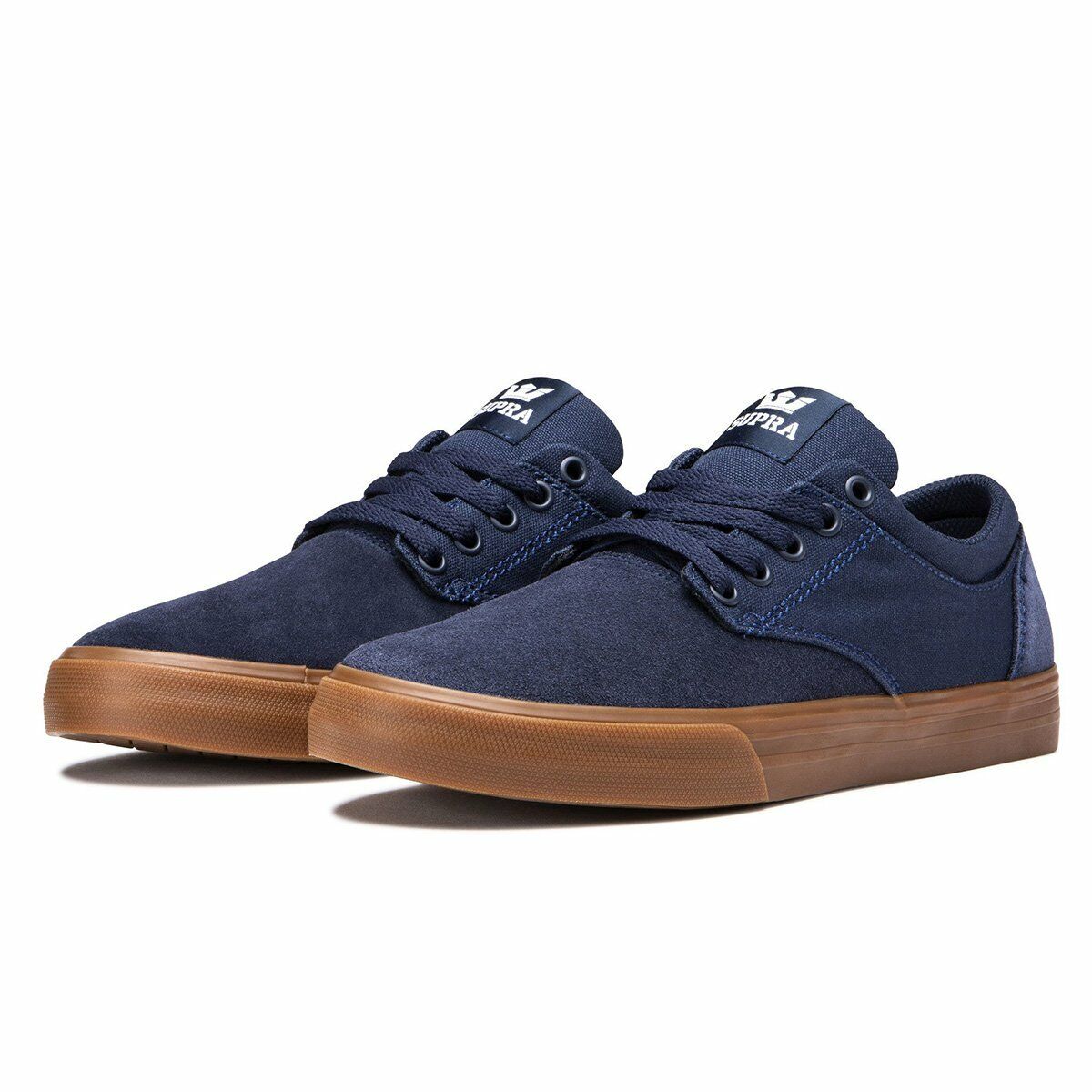 Supra Chino Mens Skater Navy White Brown Low Top Shoes Trainers Various Colours