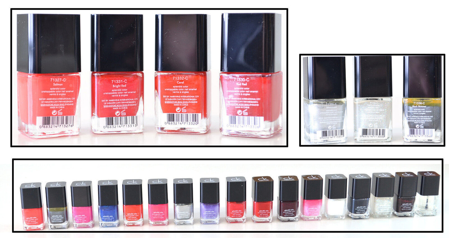 CALVIN KLEIN CK SPLENDID COLOR NAIL POLISH 17 COLOURS