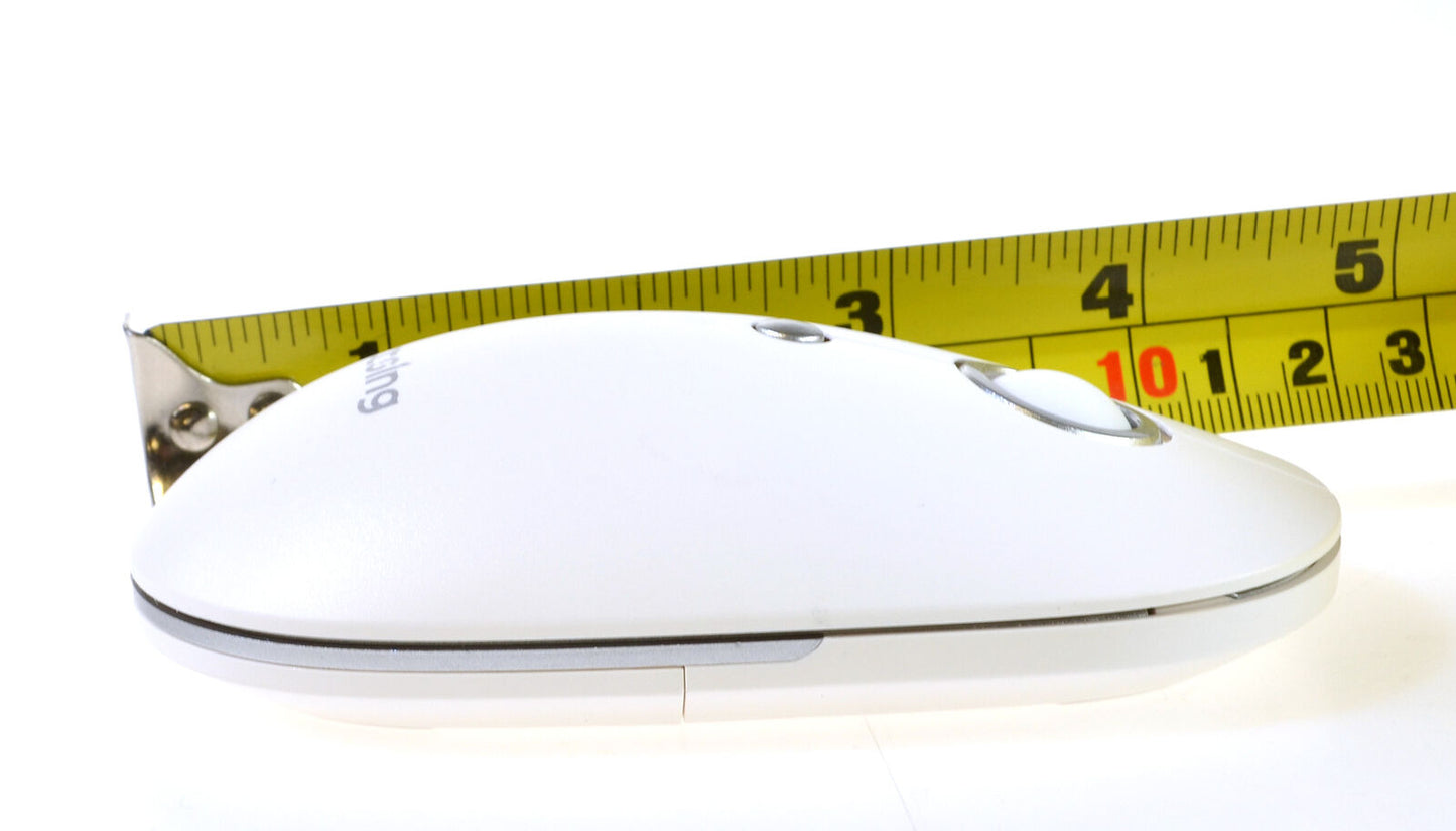 Low Inertia Lightweight Wireless Mouse 2.4GHz PC288 White Variable Sensitivity