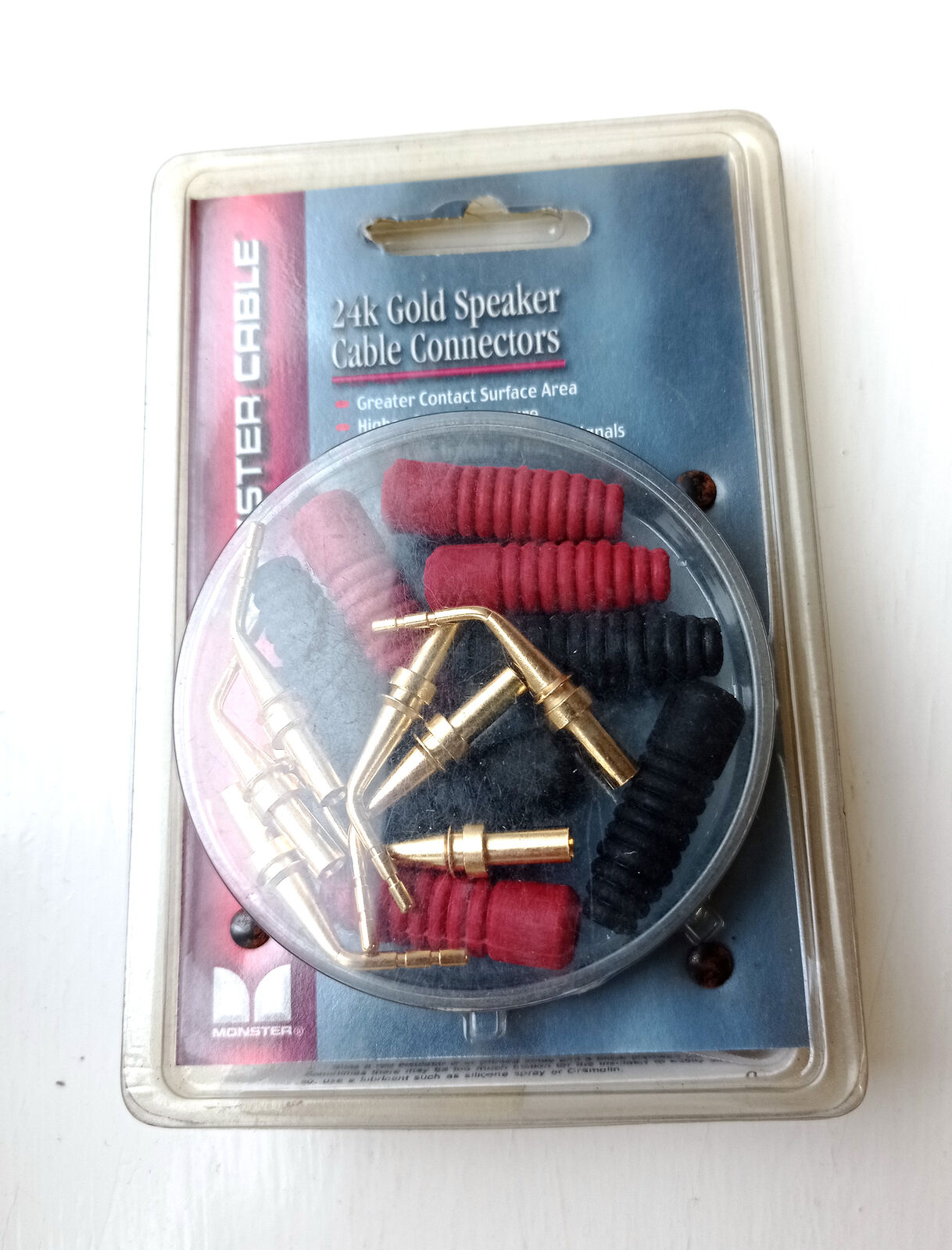 Monster Cable 24k Gold Speaker Connections Twist Crimp  4 Pairs AGP R-H EU