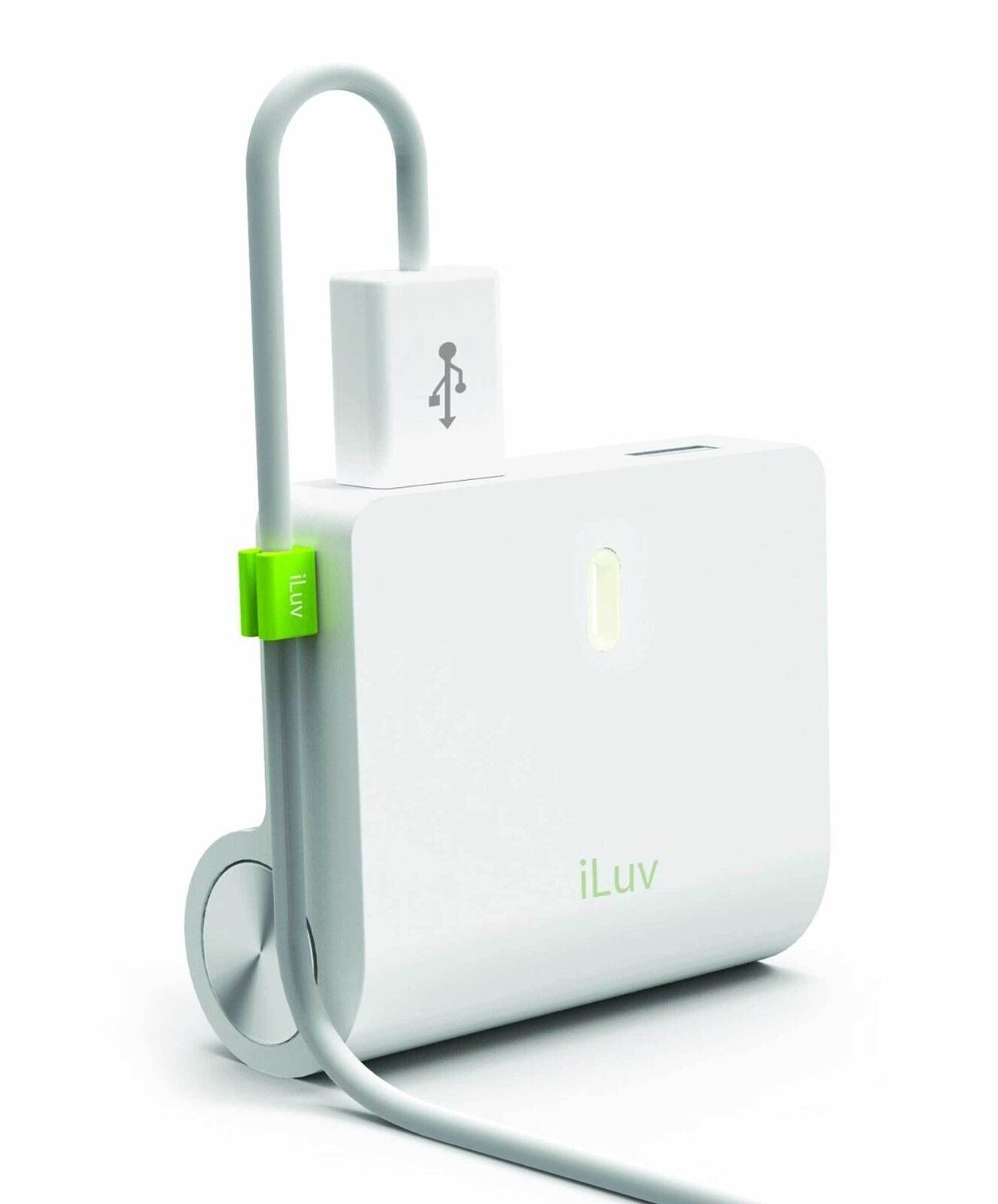 iLuv Rockwall Dual iPad/iPhone/iPod/Android USB Wall Charger IAD710WHT