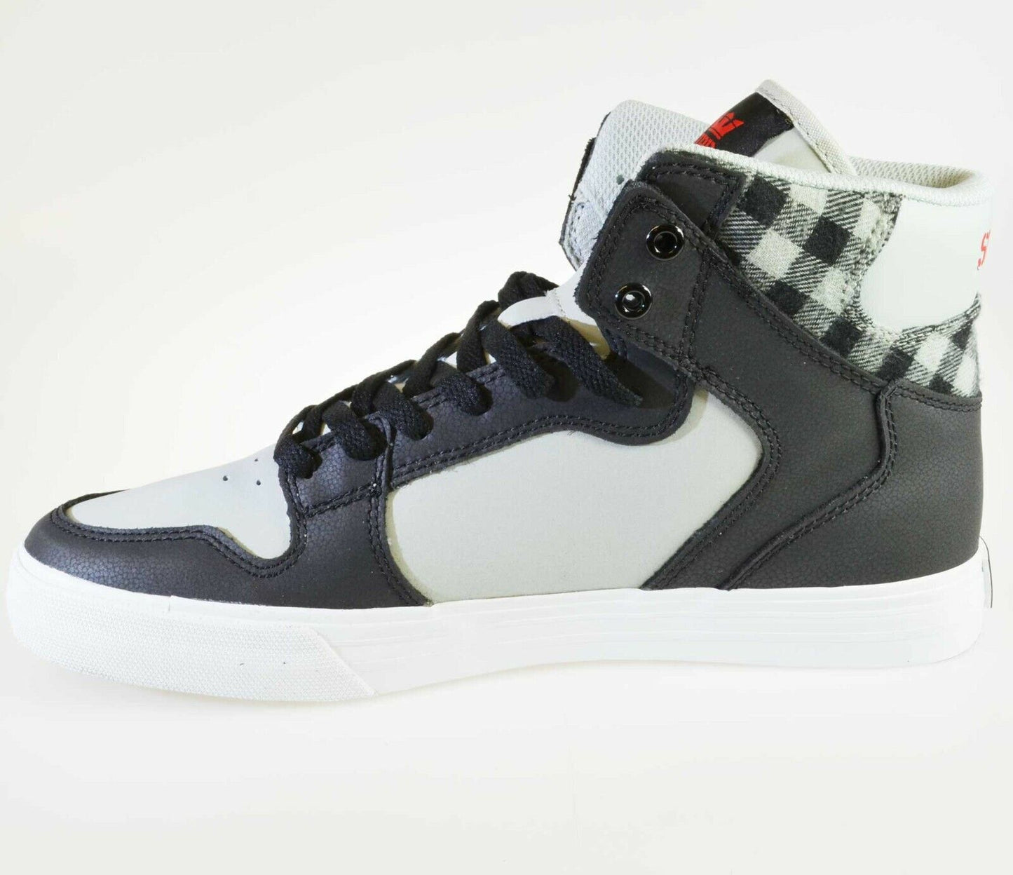 Supra Vaider Mid Top Skater White Grey Green Navy Black Mens Trainers Shoes