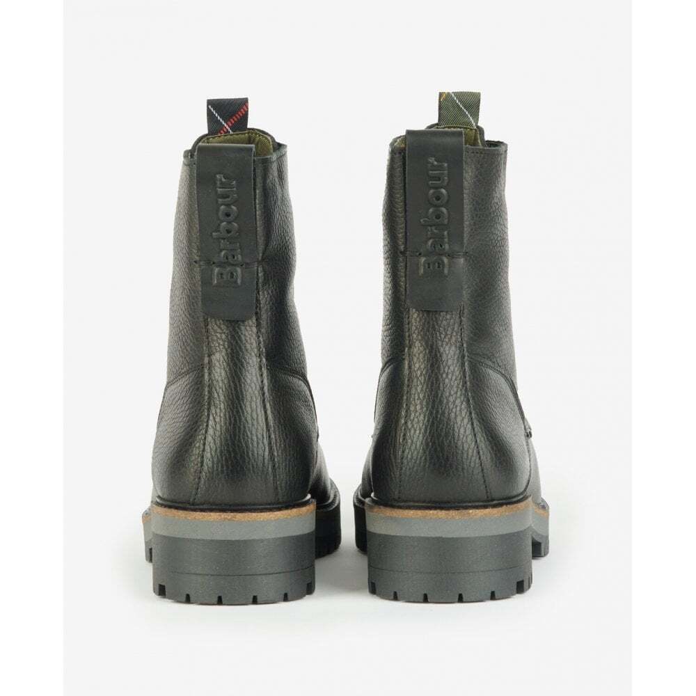 Barbour International Lucinda Derby Boots Leather Black Ladies